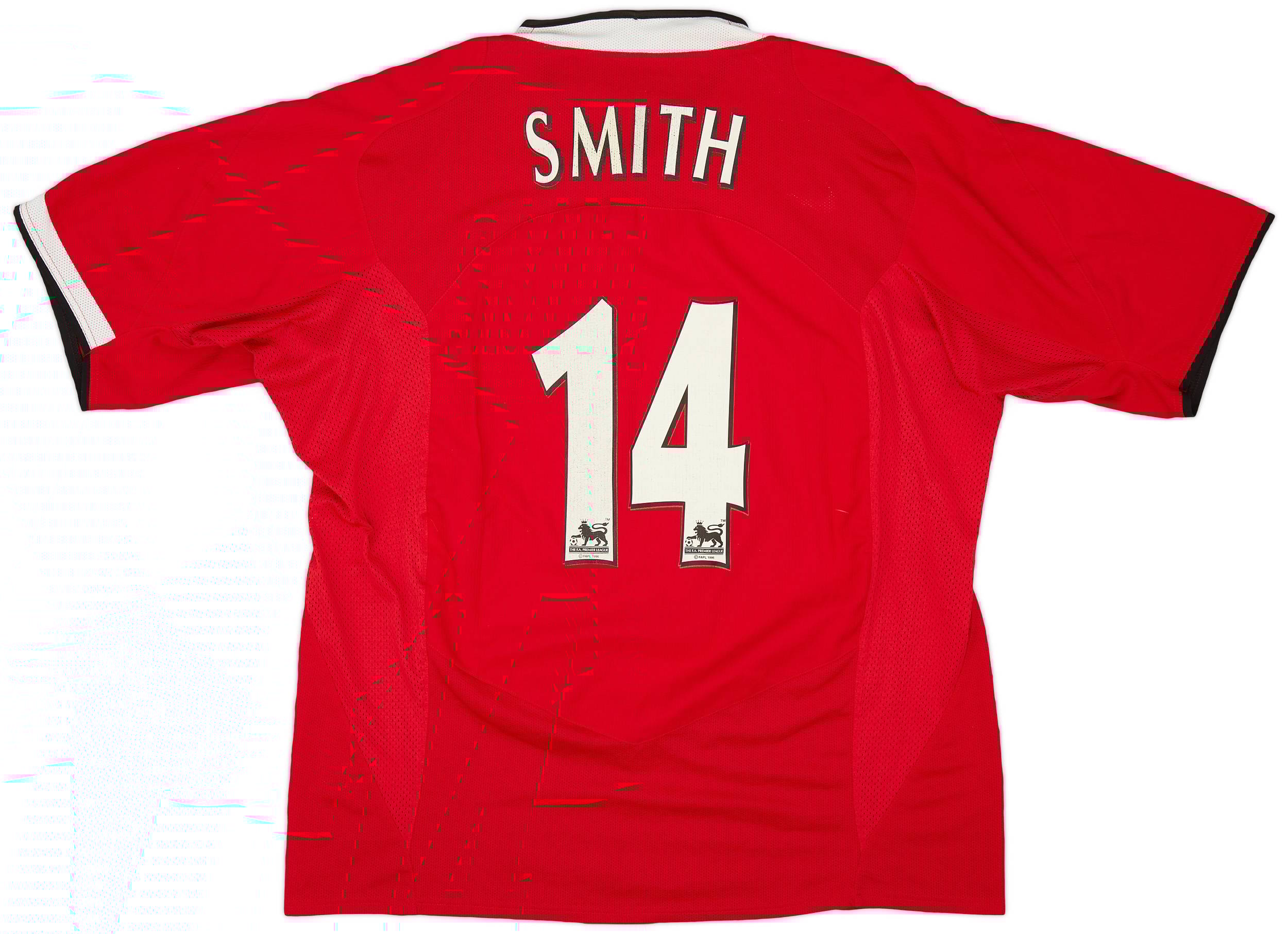 Manchester United Smith 14 マンチェスターユナイテッド 2004-06 Manchester United Home Shirt Smith #14 - 6/10 - (XXL)