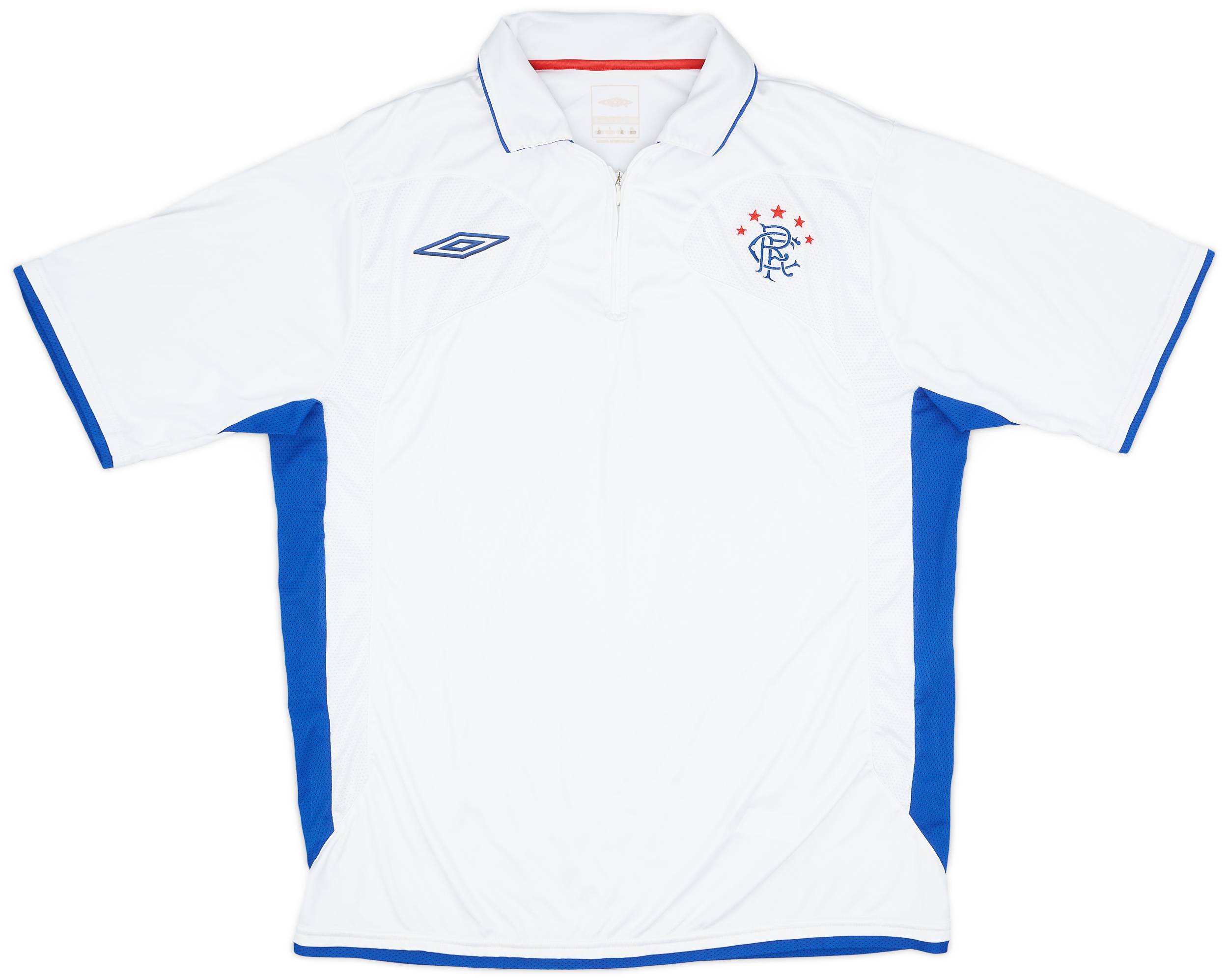 2007-08 Rangers Umbro 1/4 Zip Polo Shirt - 8/10 - (L)