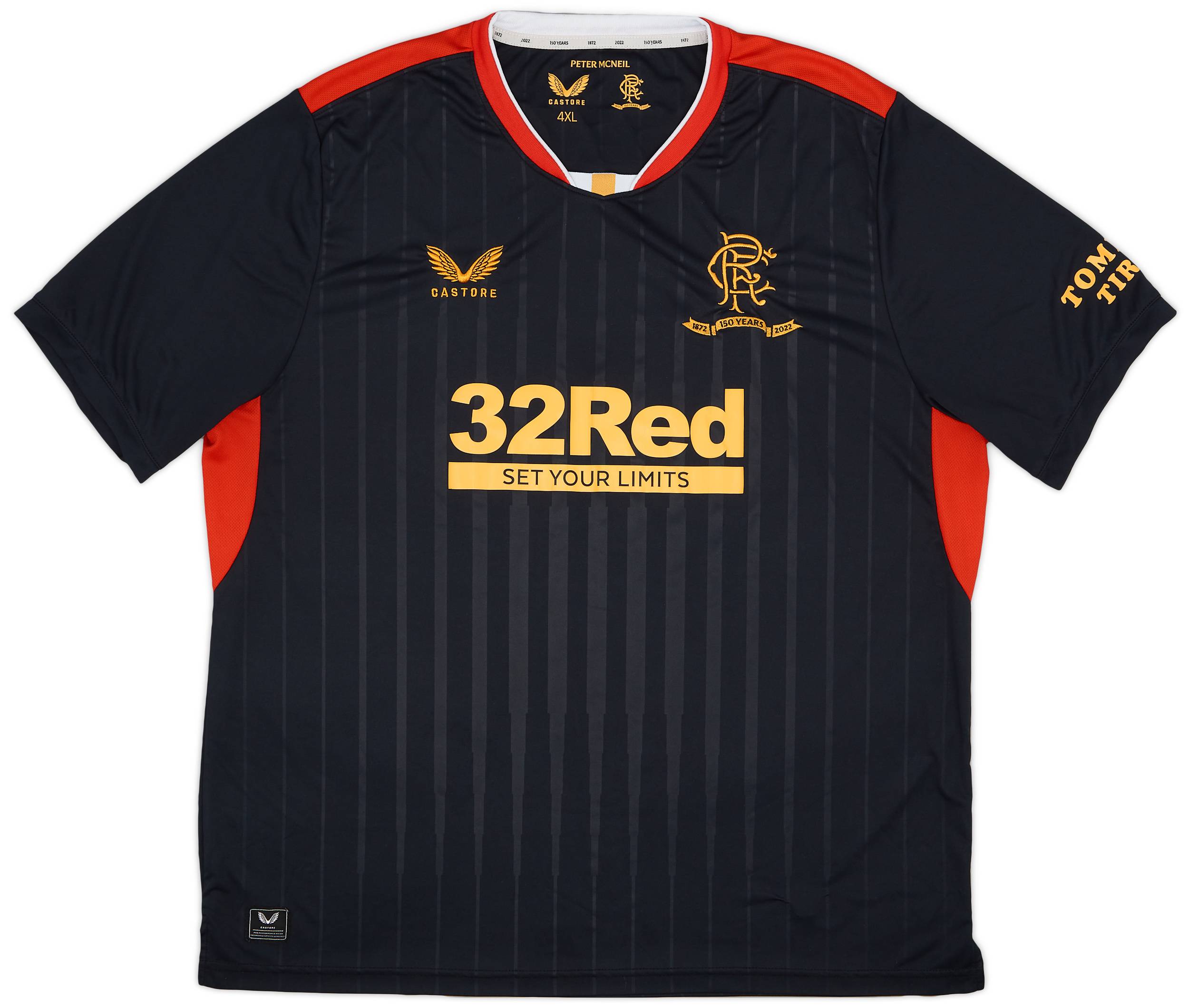 2021-22 Rangers '150 Years Anniversary' Away Shirt - 9/10 - (4XL)