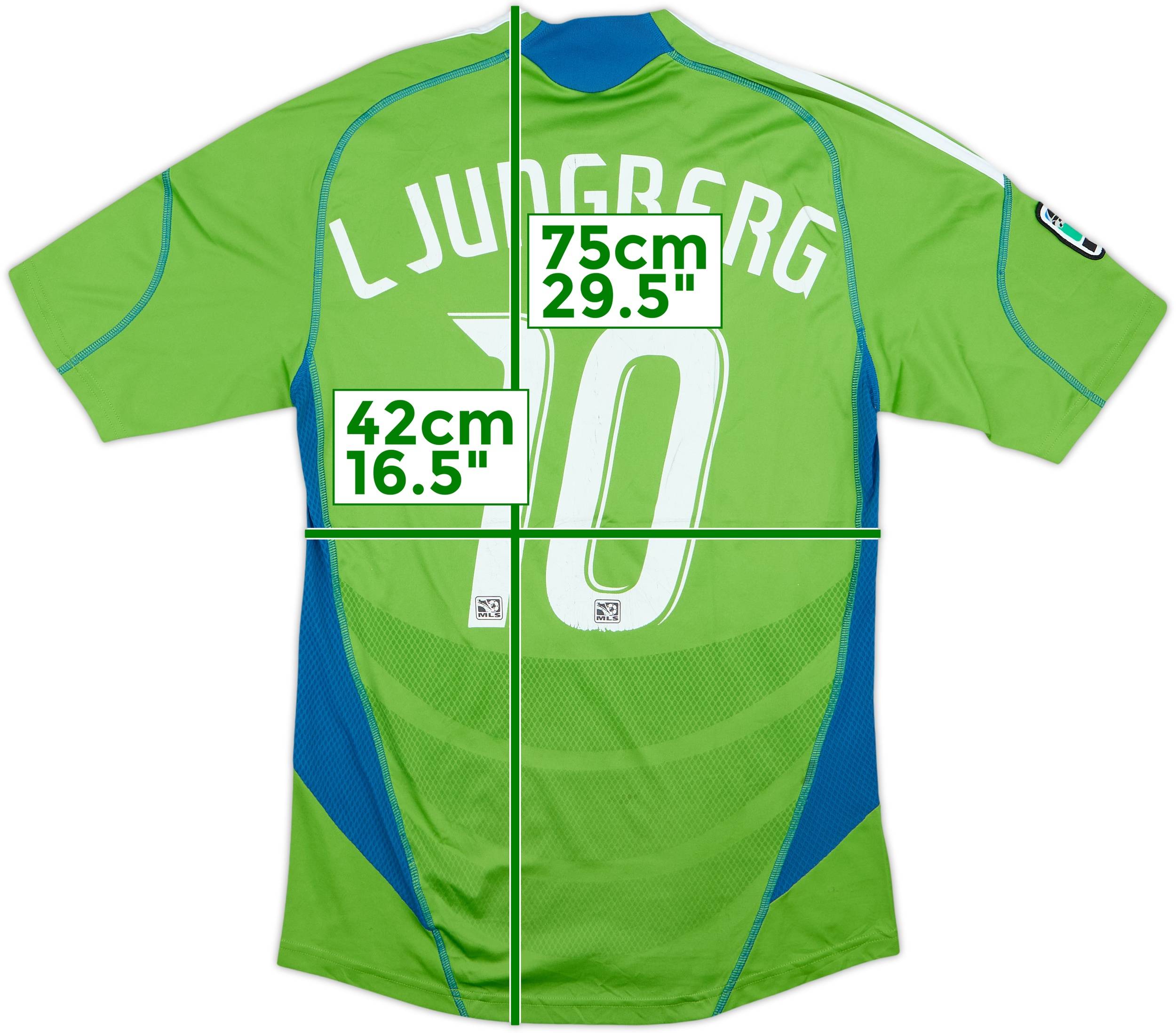 2009-10 Seattle Sounders Home Shirt Ljungberg #10 - 6/10 - (S)