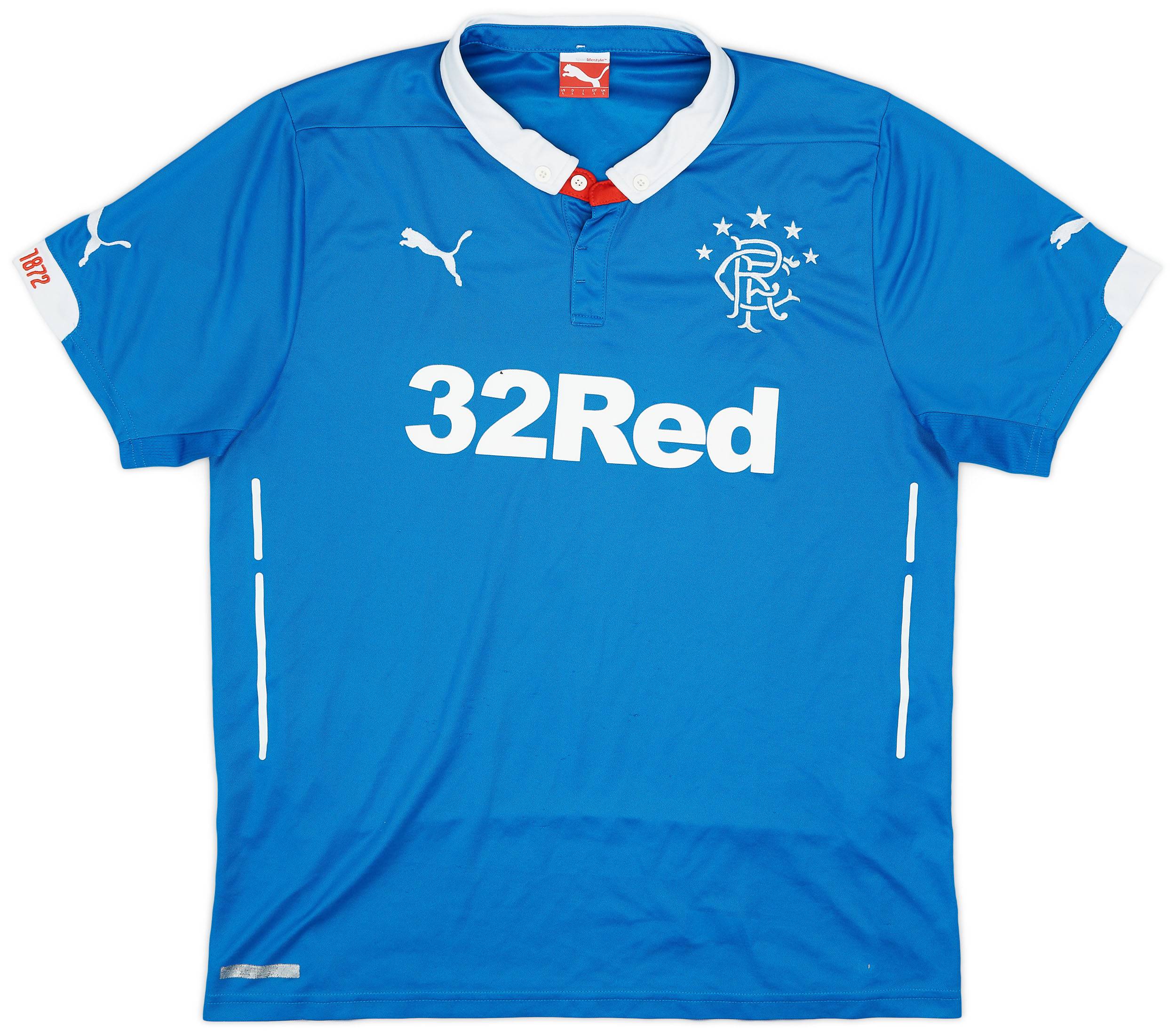 2014-15 Rangers Home Shirt - 8/10 - (L)