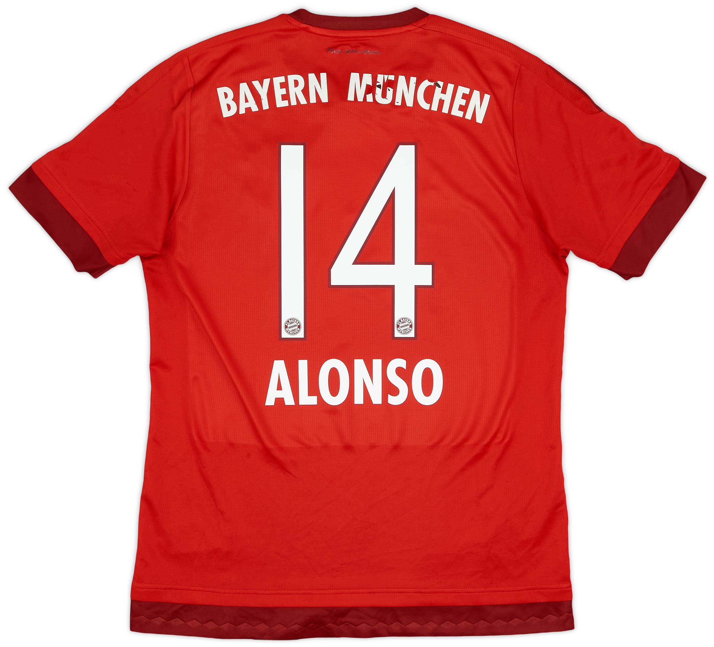 2015-16 Bayern Munich Home Shirt Alonso #14 - 5/10 - (M)