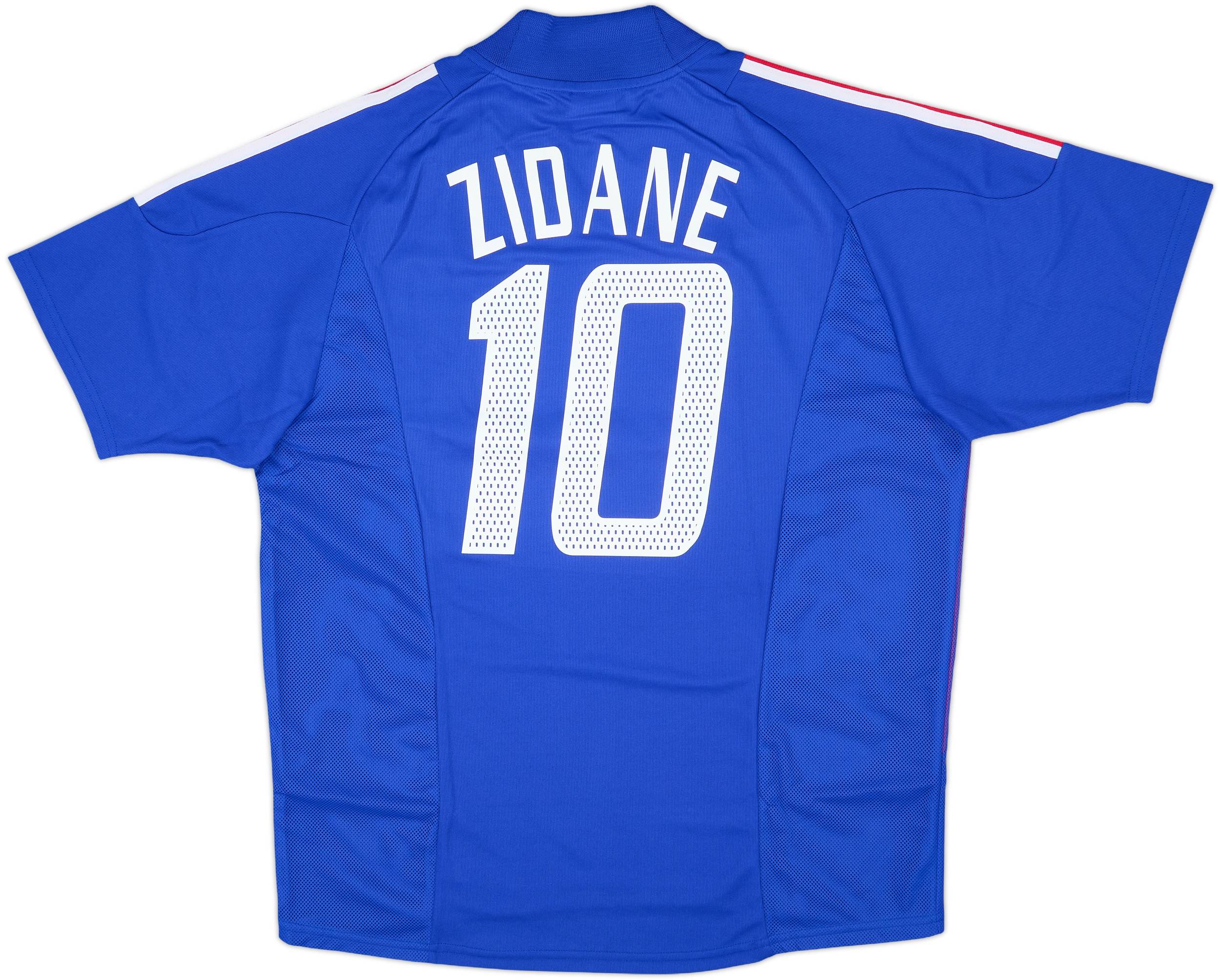 2002-04 France Home Shirt Zidane #10 (L)