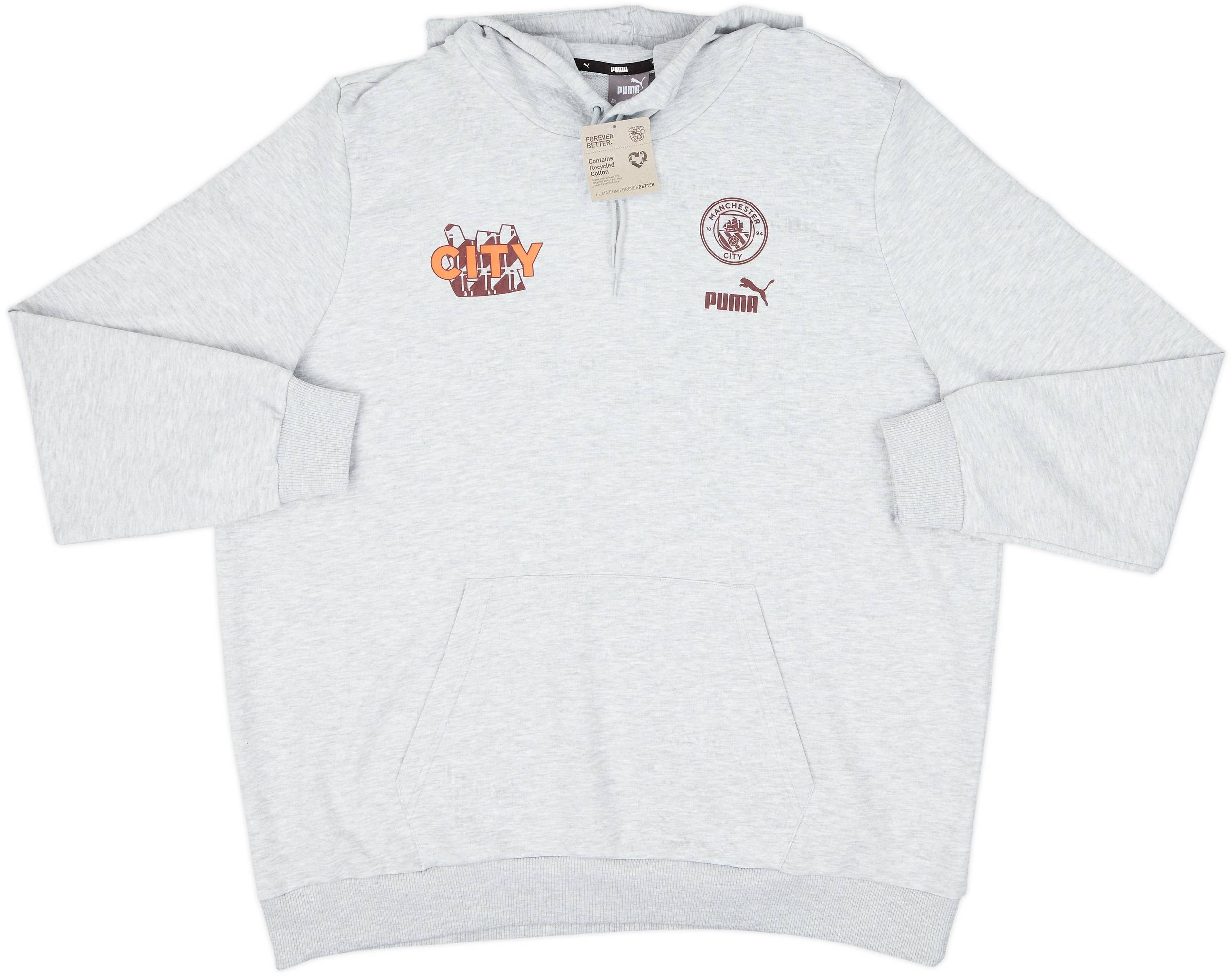 2023-24 Manchester City Puma Hooded Sweat Top (XXL)