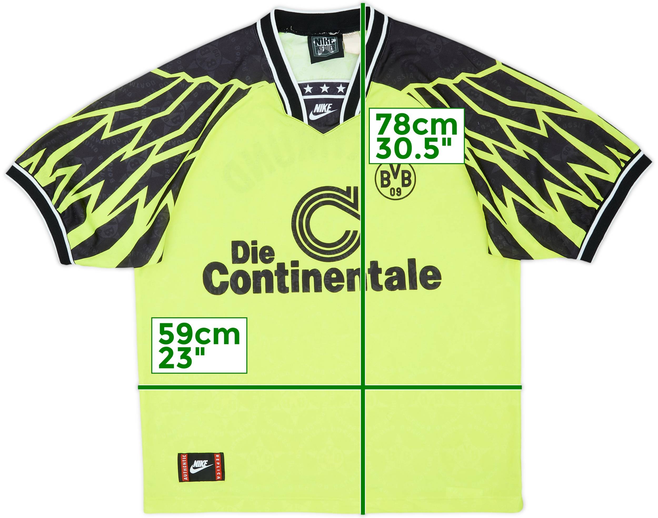 1994-95 Borussia Dortmund Home Shirt - 8/10 - (L)