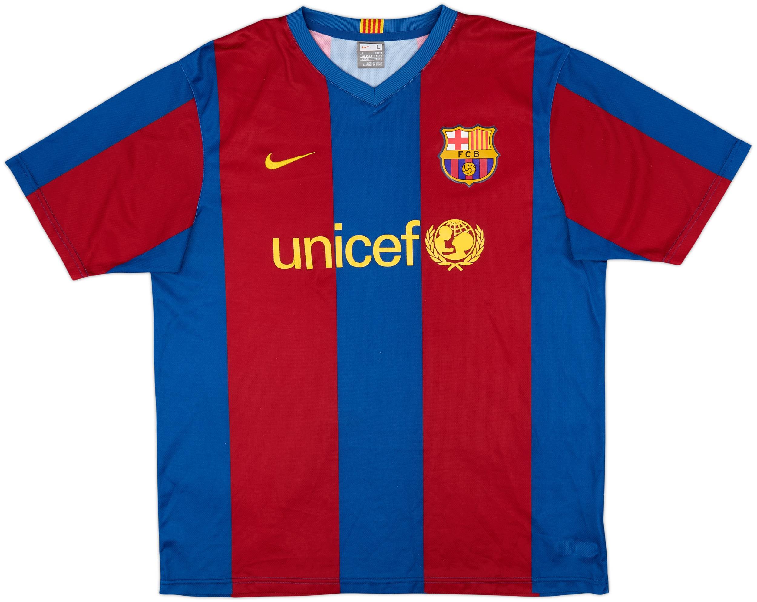 FC Barcelona07/08 Messi 19番シャツ Lサイズ 2007-08 Barcelona Basic Home Shirt Messi #19 - 6/10 - (L)