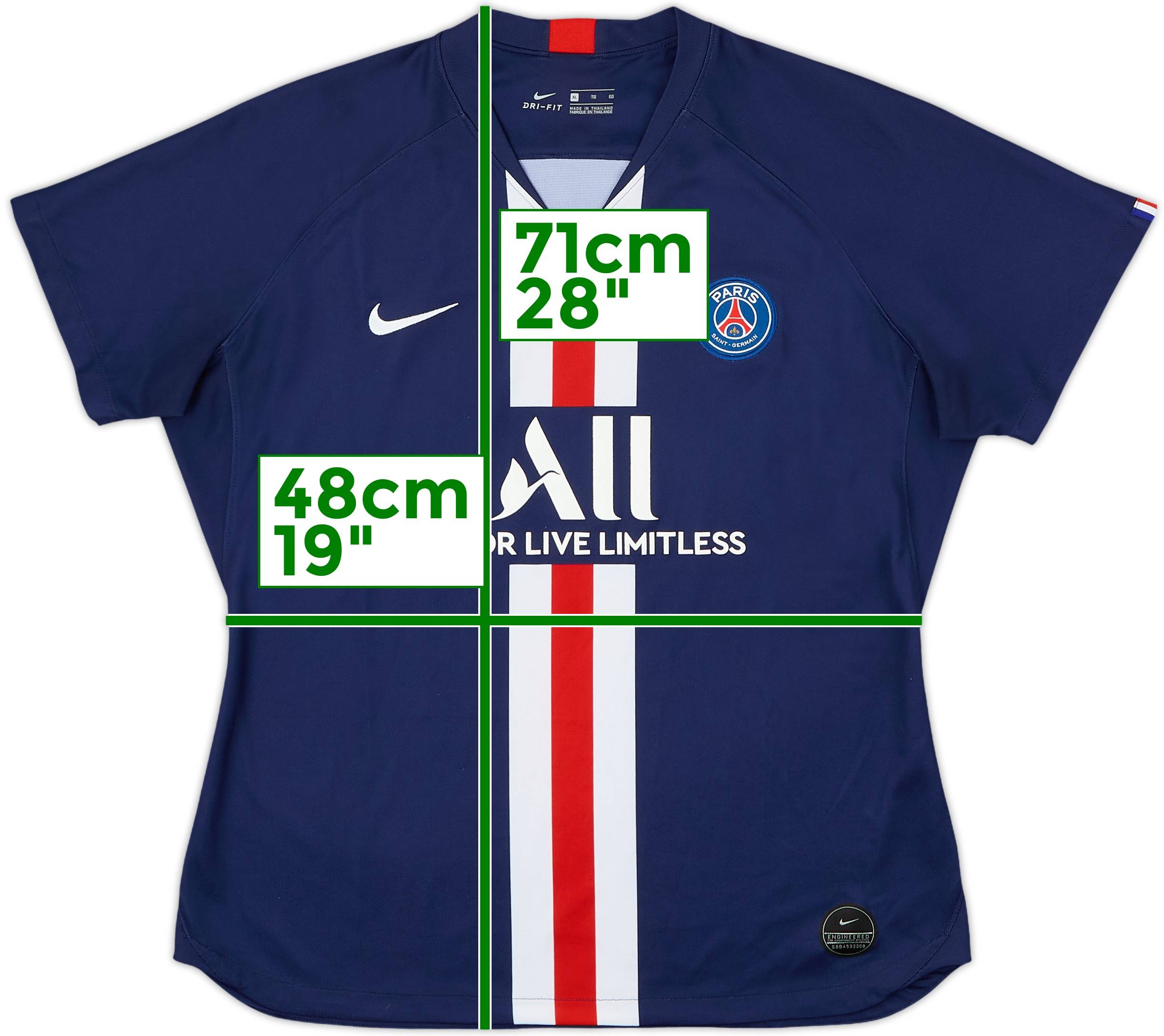 2019-20 Paris Saint-Germain Home Shirt - 8/10 - (Women's XL)