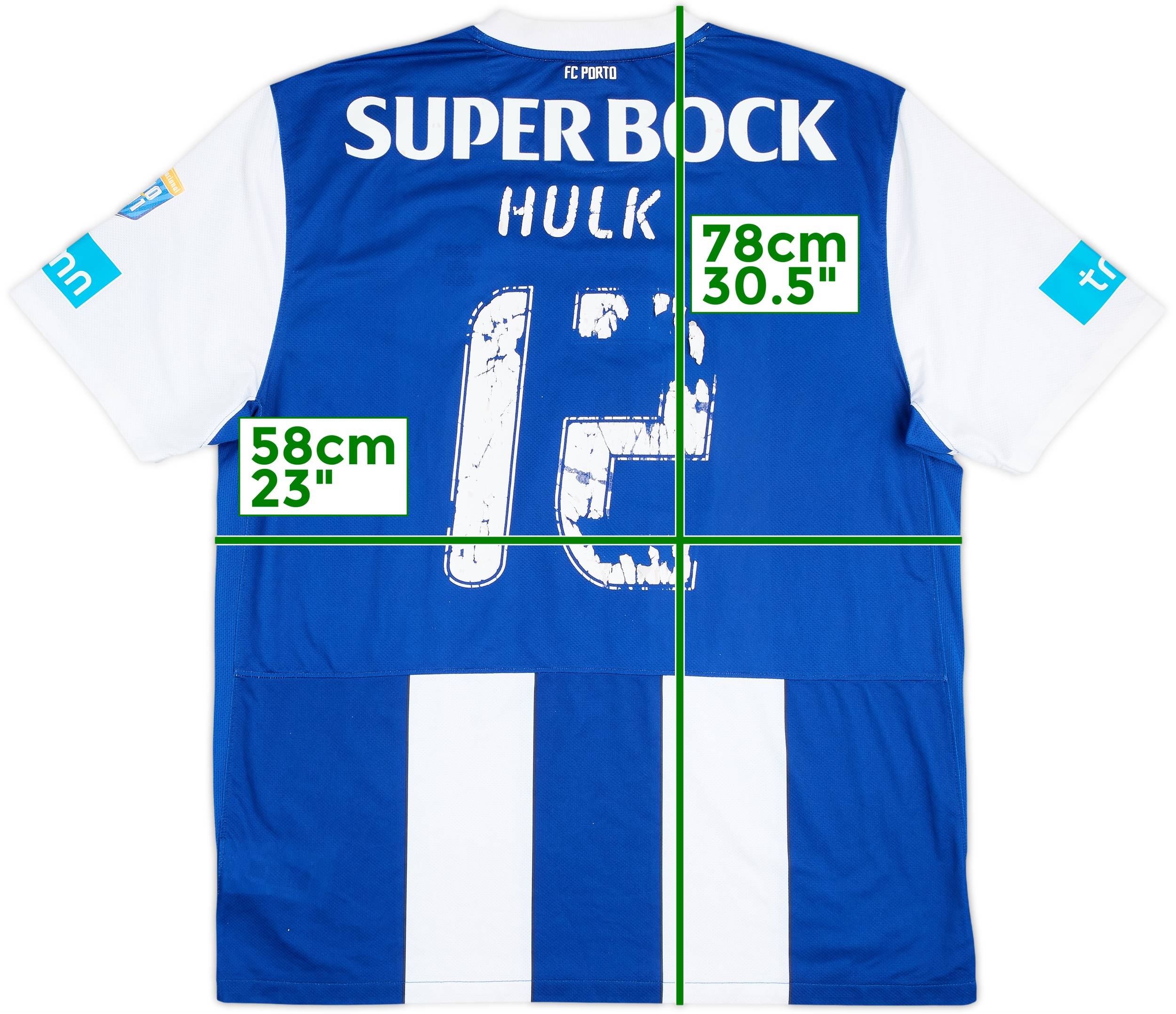 2011-12 Porto Home Shirt Hulk #12 - 4/10 - (XL)