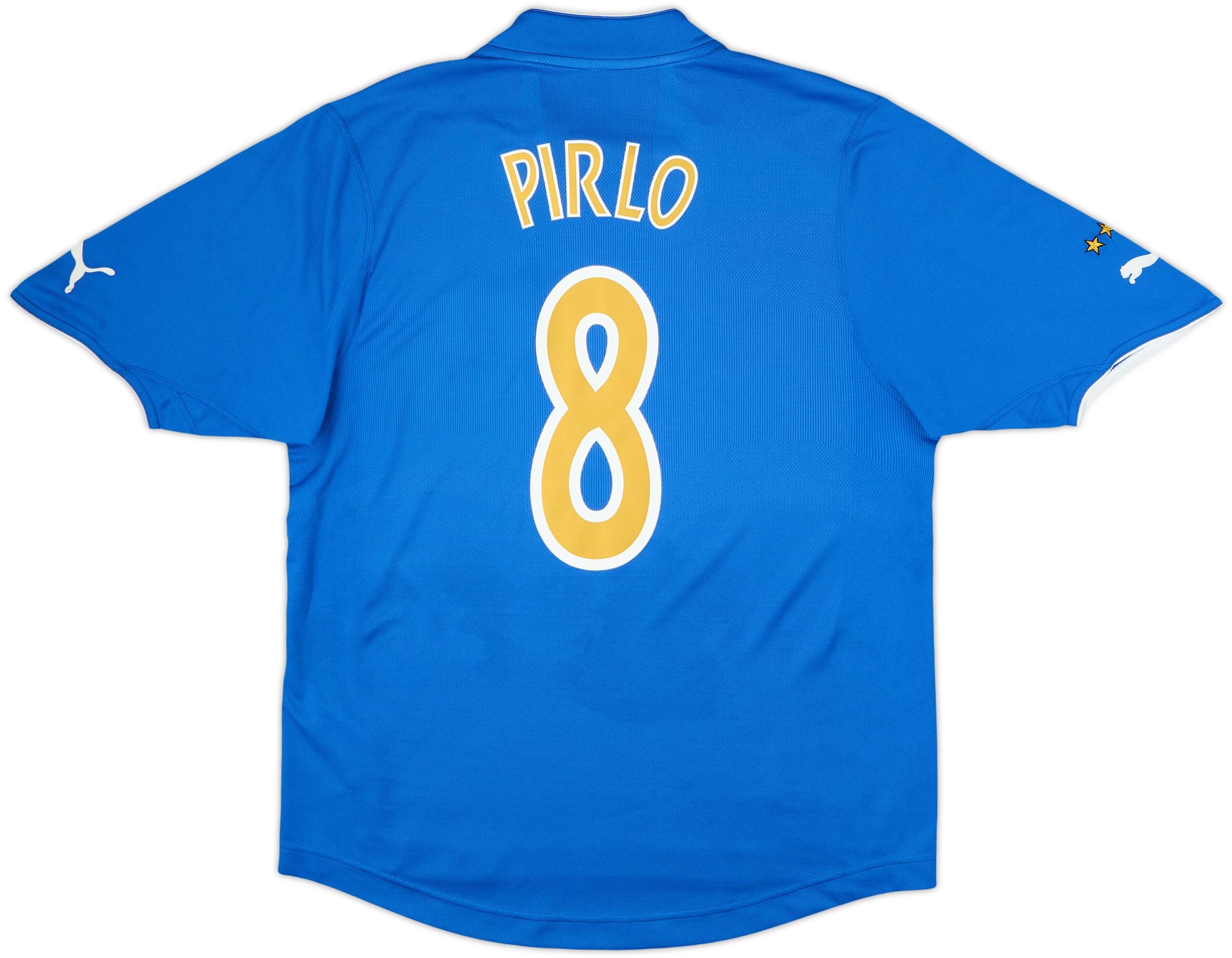 2003-04 Italy Home Shirt Pirlo #8 - 5/10 - (L)