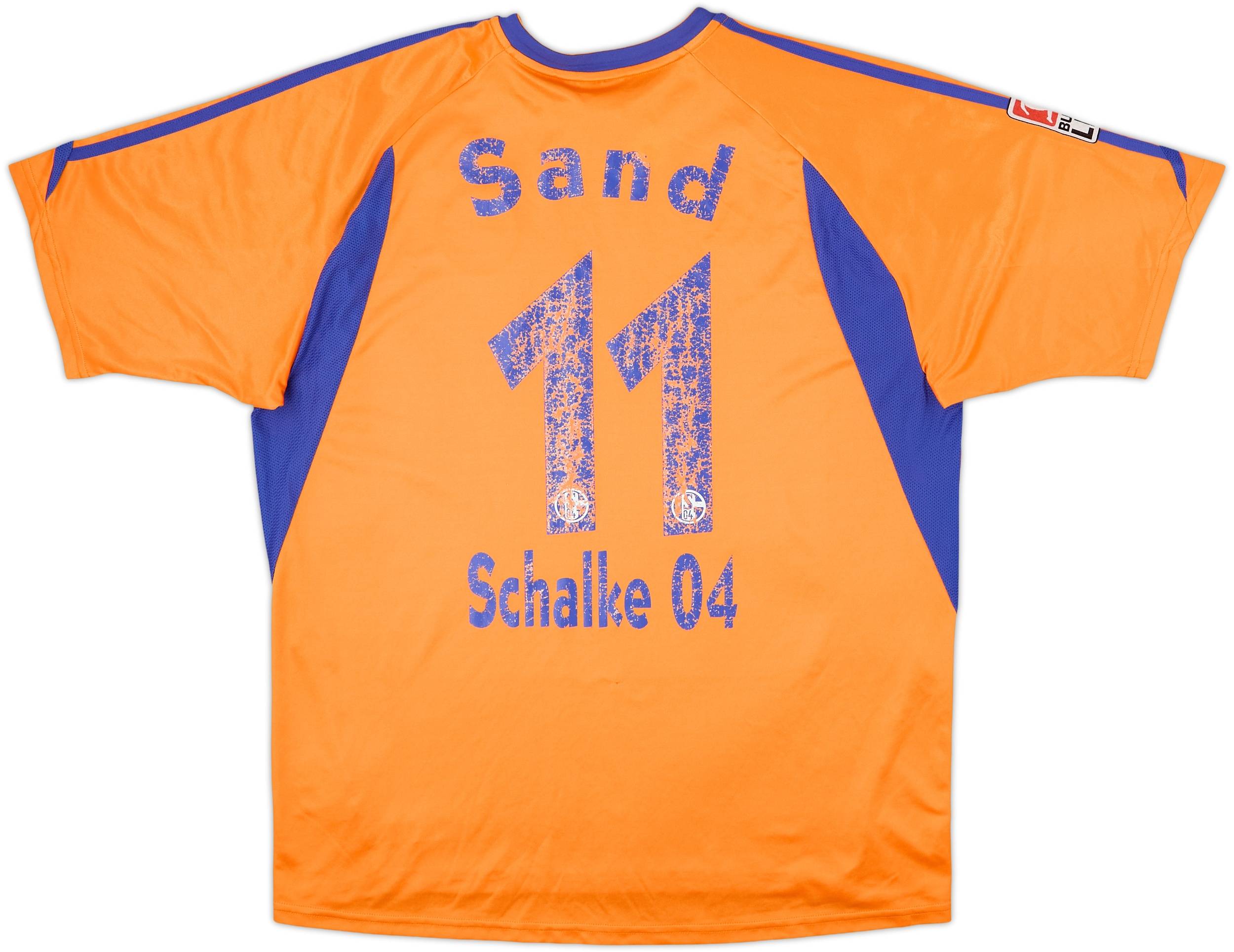 シャルケ Schalke 04 Sand 11 実用品 サッカーユニフォーム 2003-04 Schalke Third Shirt Sand #11 - 5/10 - (L)