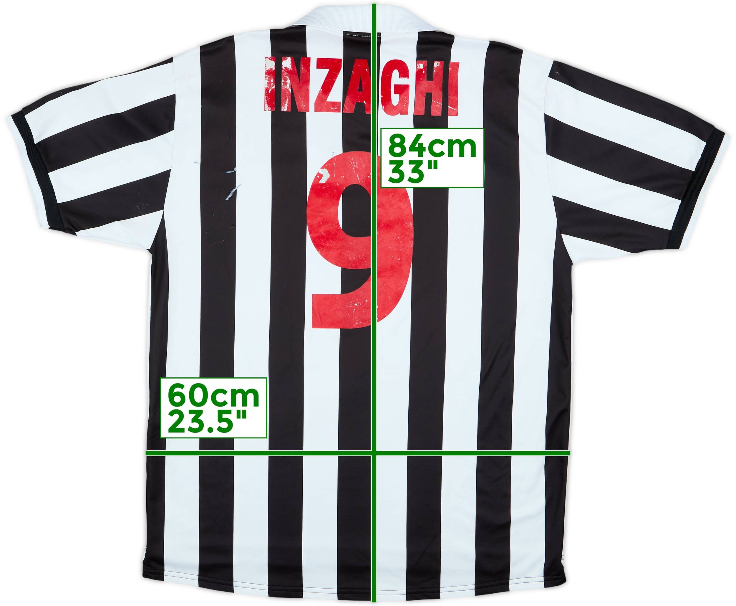 1998-99 Juventus Home Shirt Inzaghi #9 - 4/10 - (XL)