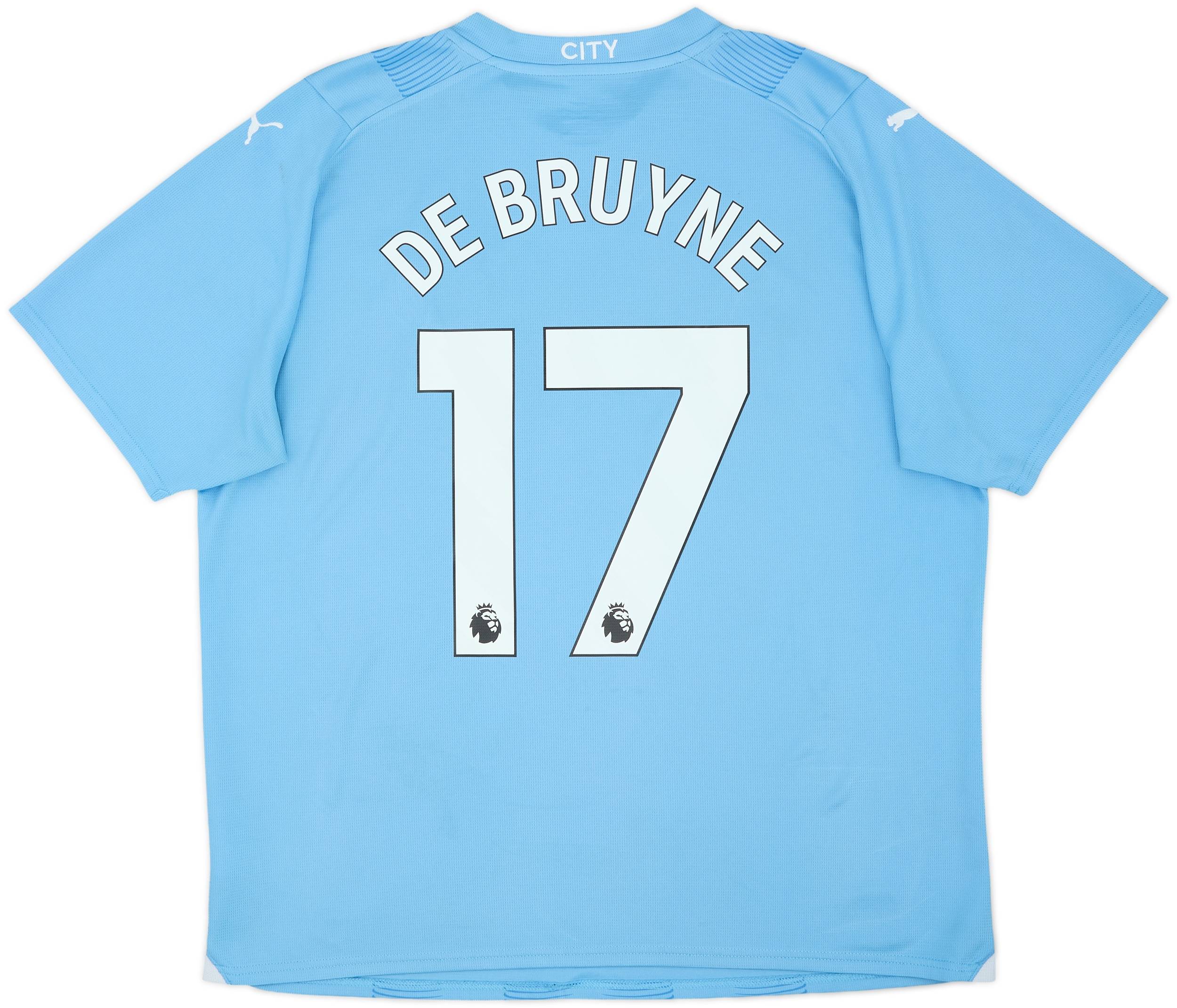 マンチェスター・シティ DE BRUYNE 17 シャツ 2023-24 Manchester City Home Shirt De Bruyne #17 - 6/10 - (XL)