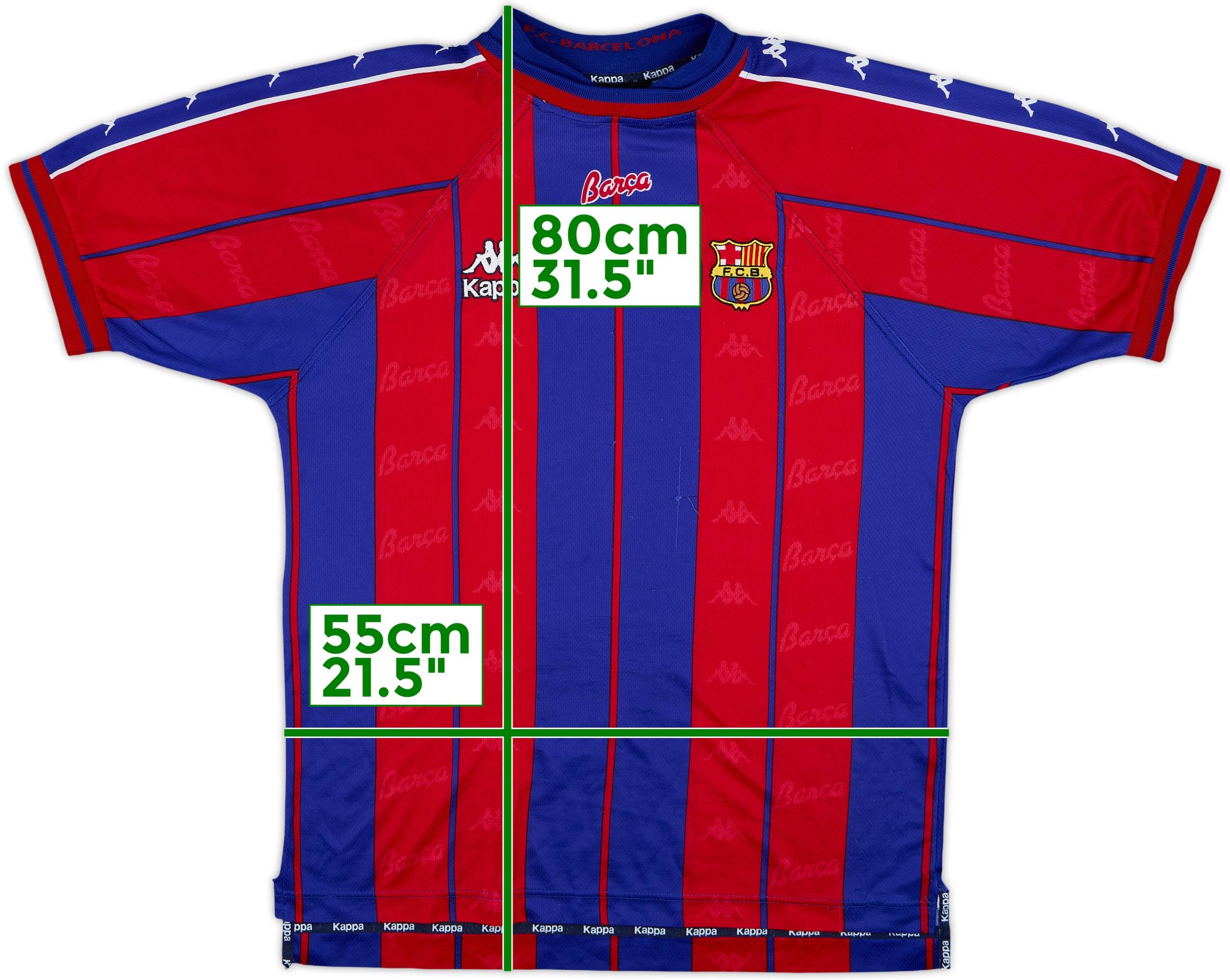 1997-98 Barcelona Home Shirt - 6/10 - (L)