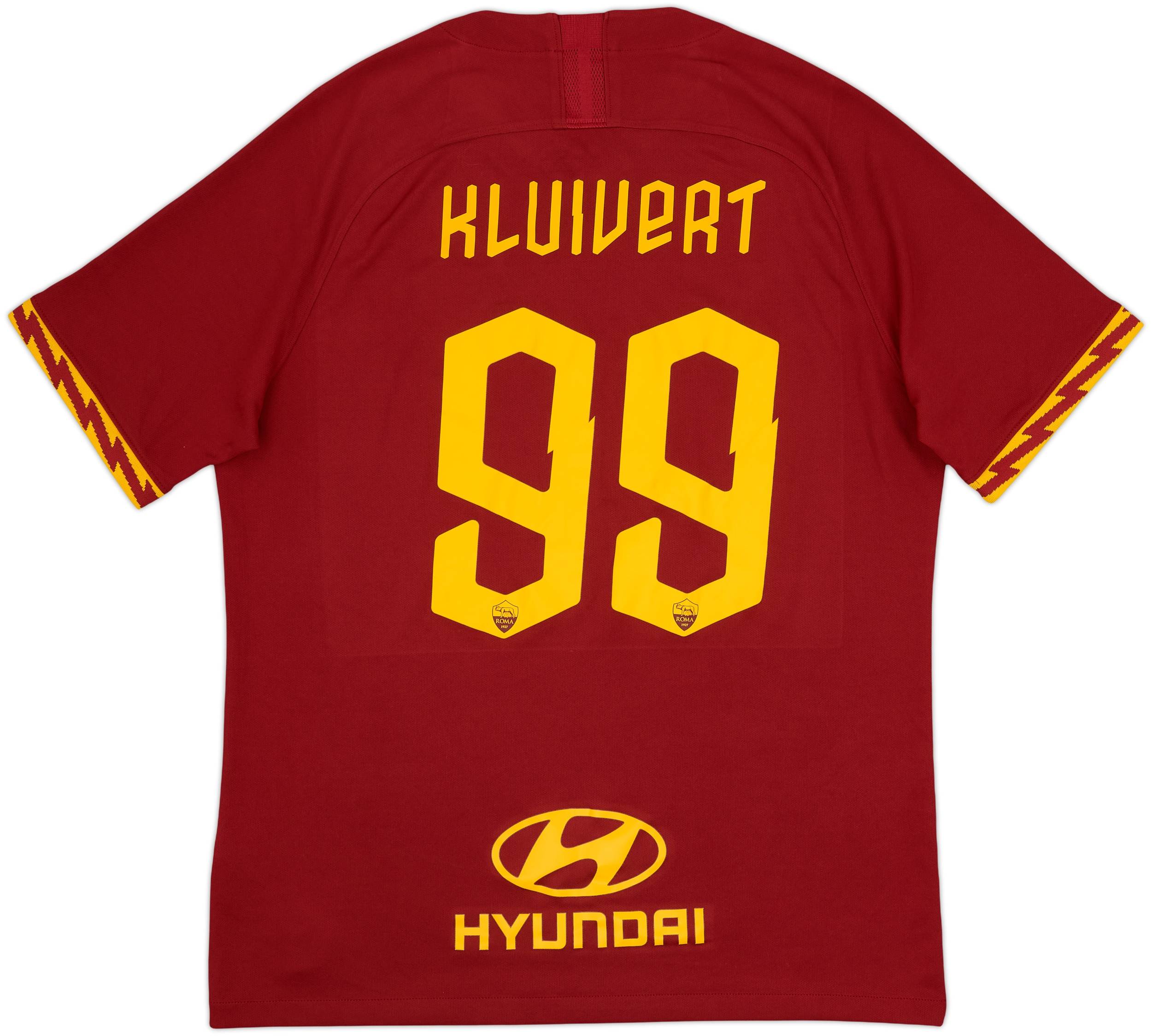 2019-20 Roma Home Shirt Kluivert #99 - 10/10 - (L)