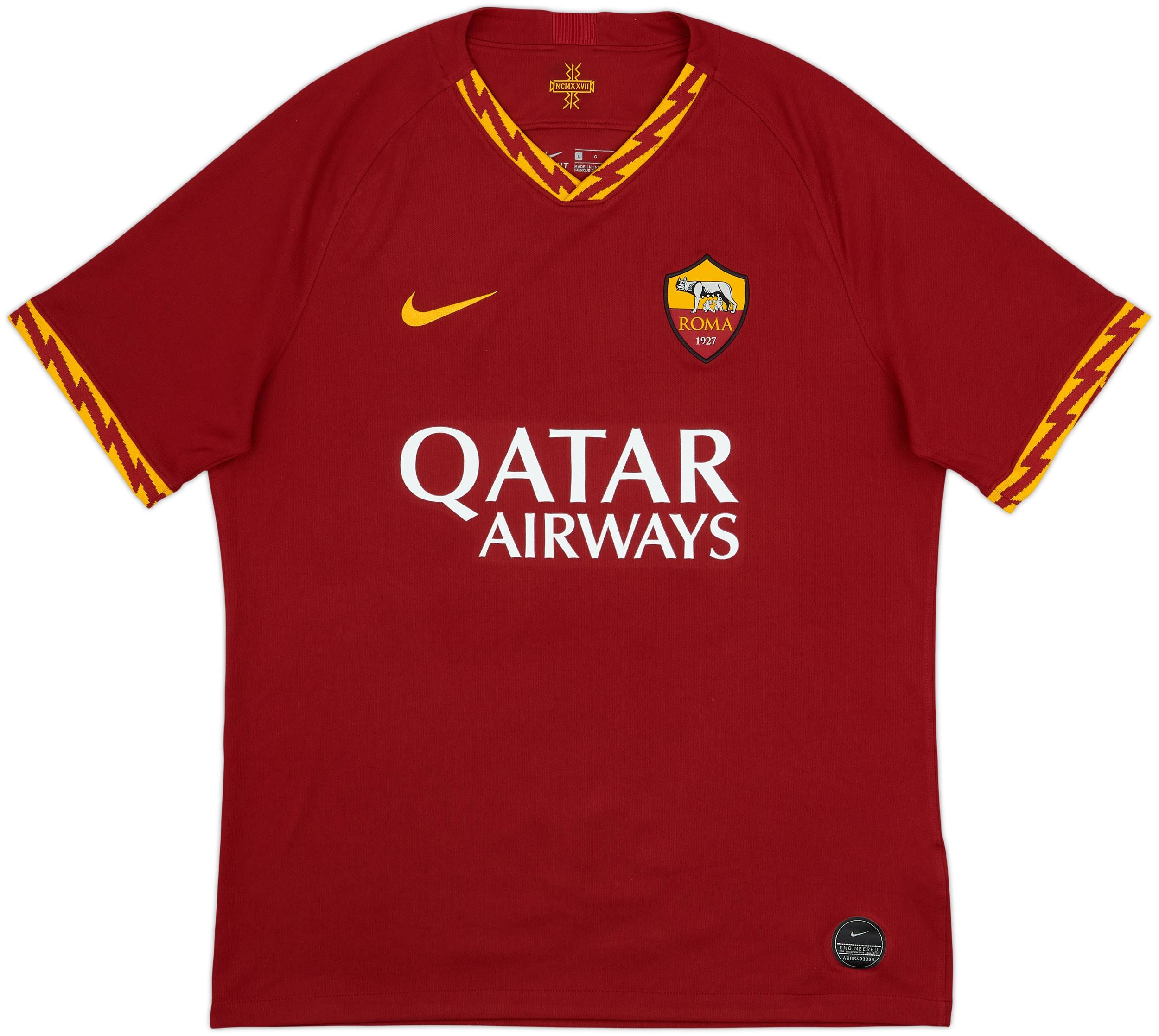 2019-20 Roma Home Shirt Kluivert #99 - 10/10 - (L)