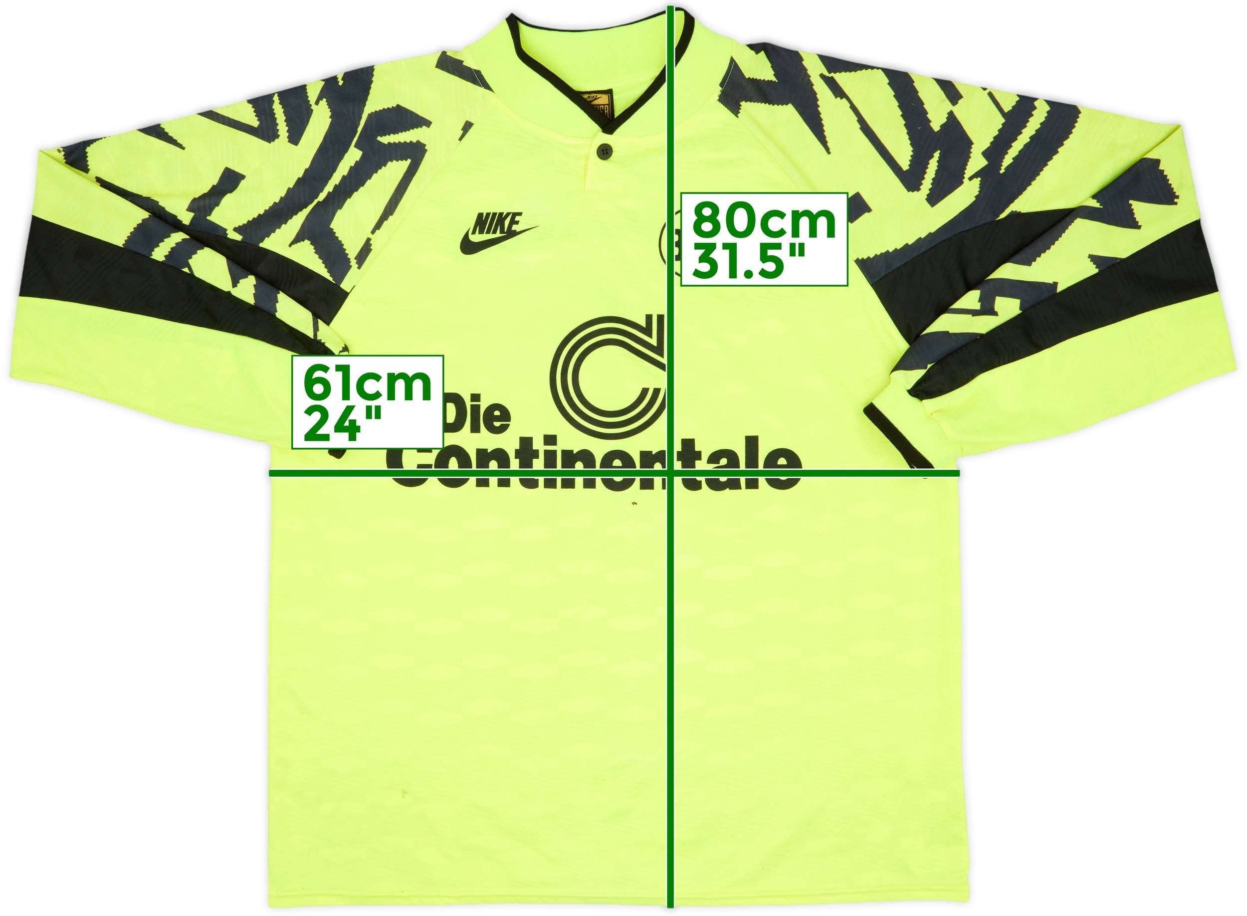 1991-92 Borussia Dortmund Home L/S Shirt - 7/10 - (XXL)