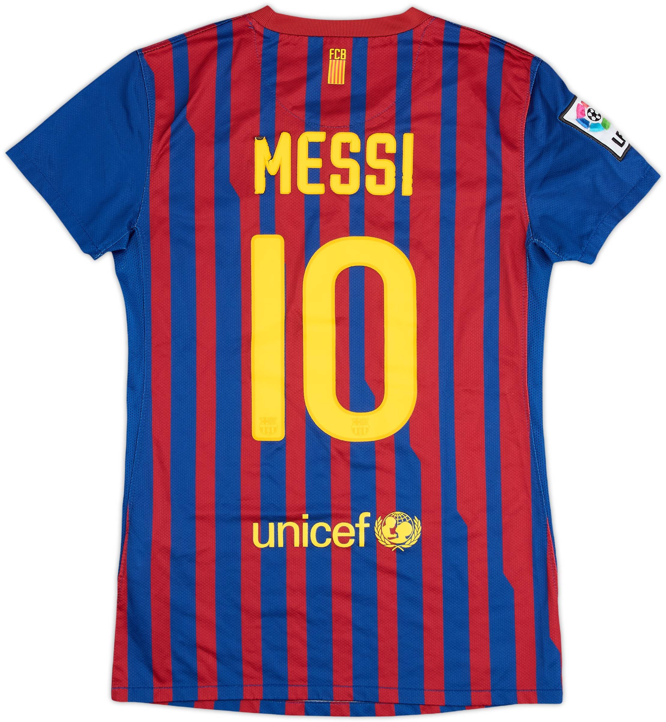 2011-12 Barcelona Home Shirt Messi #10 - 6/10 - (Women's XS)