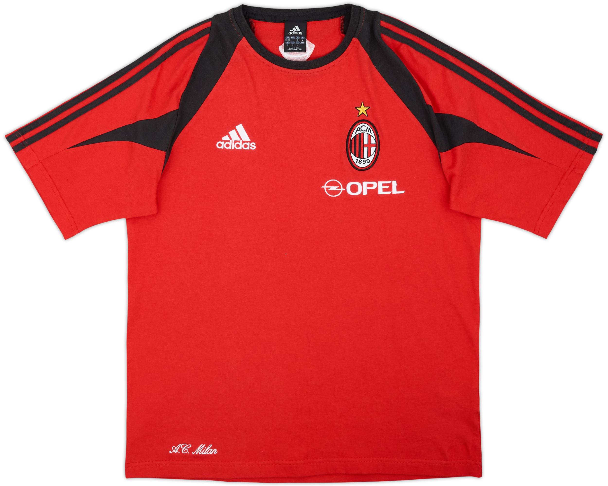 2004-05 AC Milan Player Issue adidas Cotton Tee - 10/10 - (M)