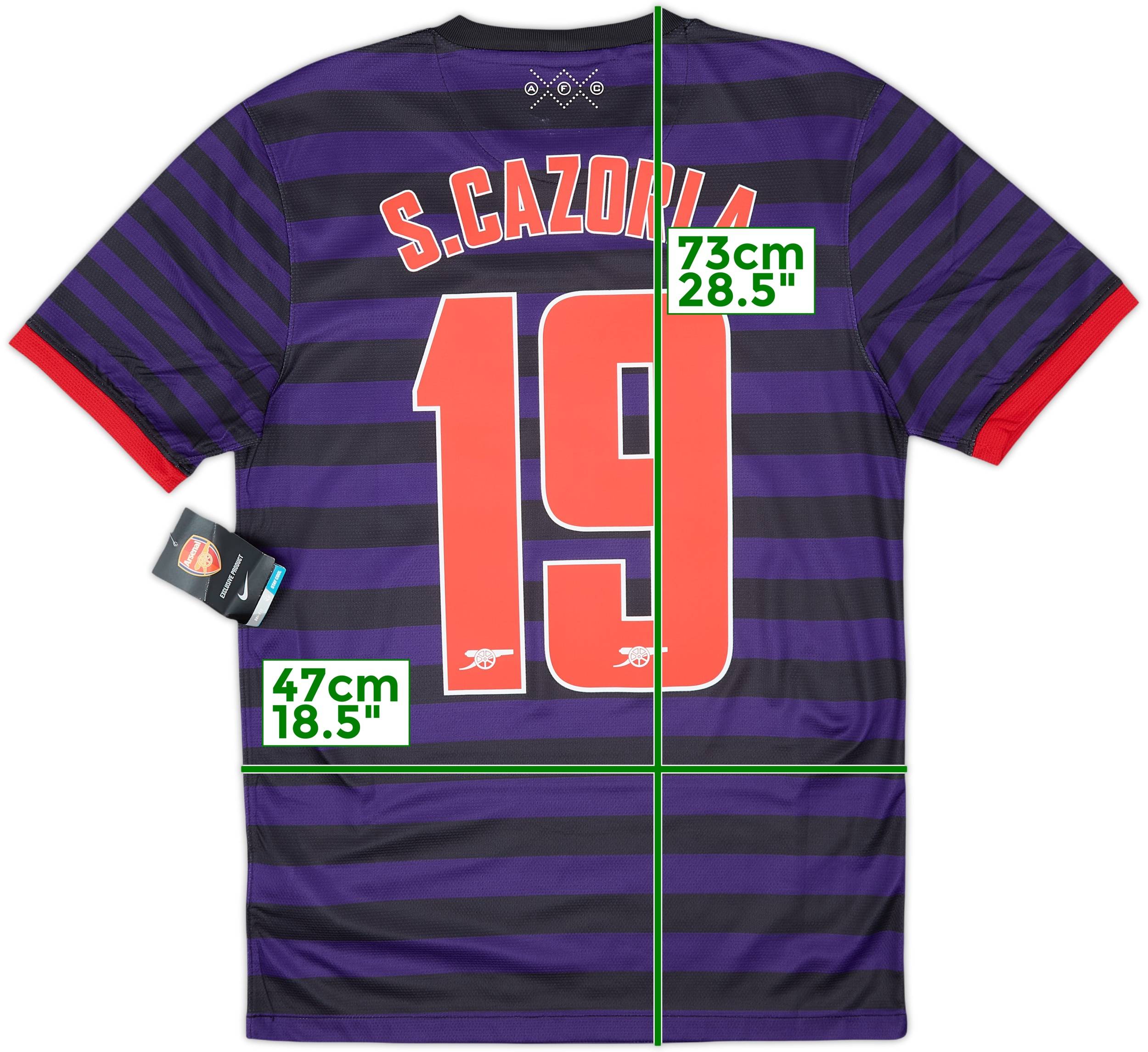 2012-13 Arsenal Away Shirt S.Cazorla #19 (S)