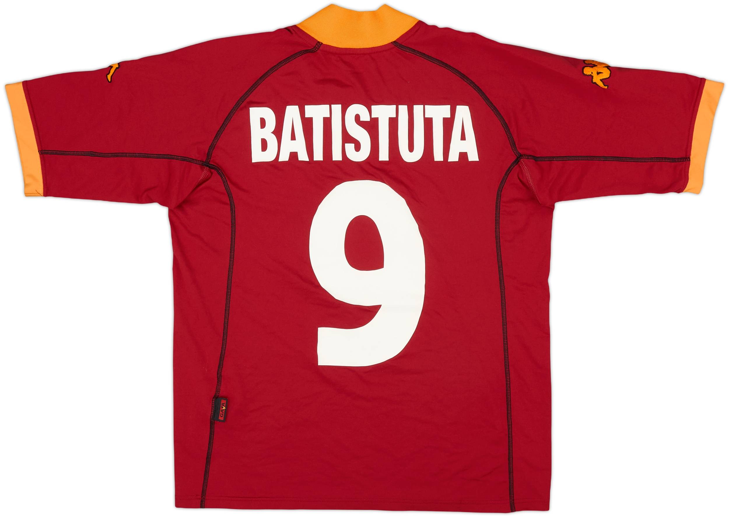 2001-02 Roma Home Shirt Batistuta #9 - 6/10 - (L)