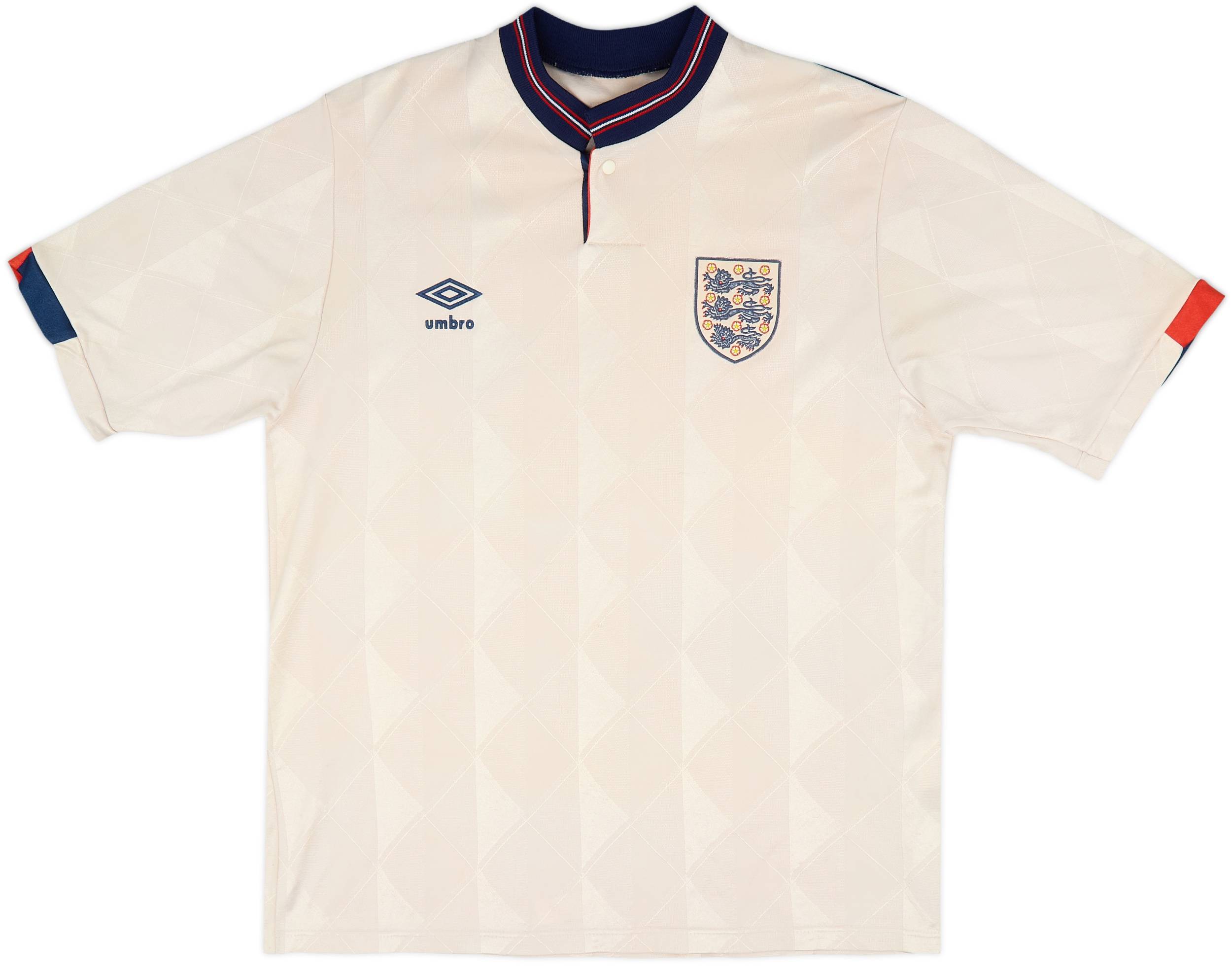 1987-90 England Home Shirt - 4/10 - (M)