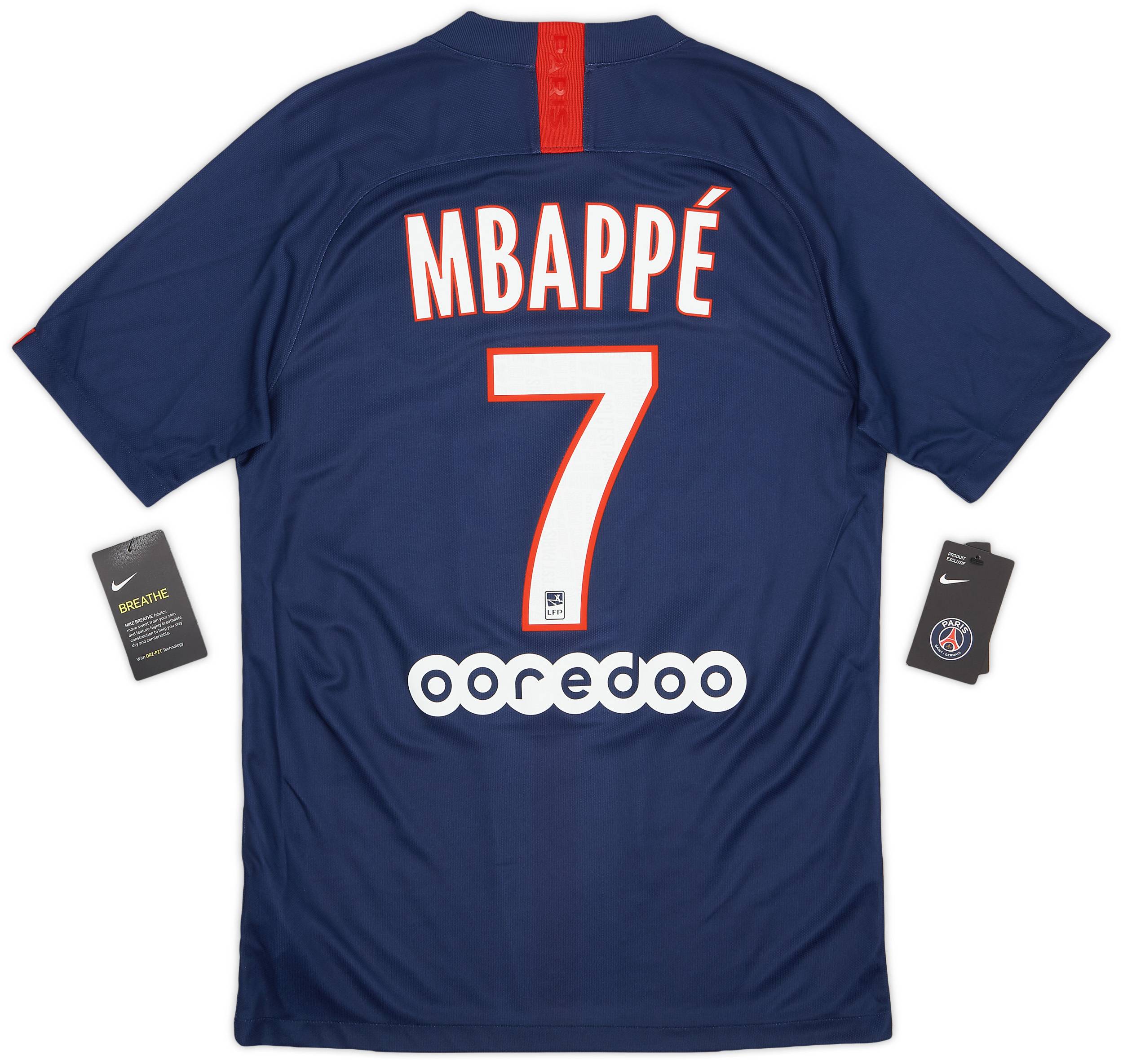 2019-20 Paris Saint-Germain Home Shirt Mbappe #7 (S)
