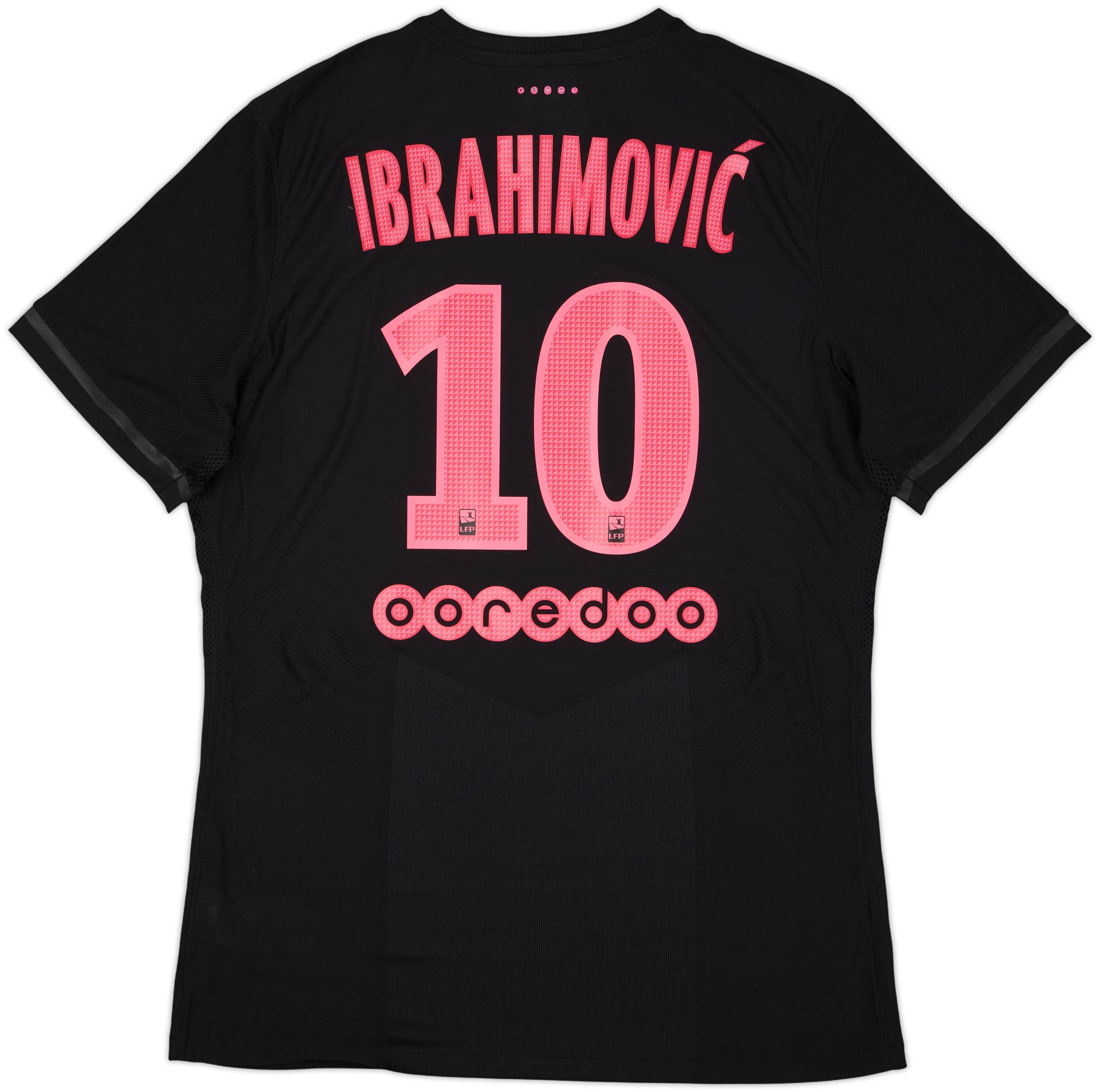 2015-16 Paris Saint-Germain Authentic Third Shirt Ibrahimovic #10 (XL)