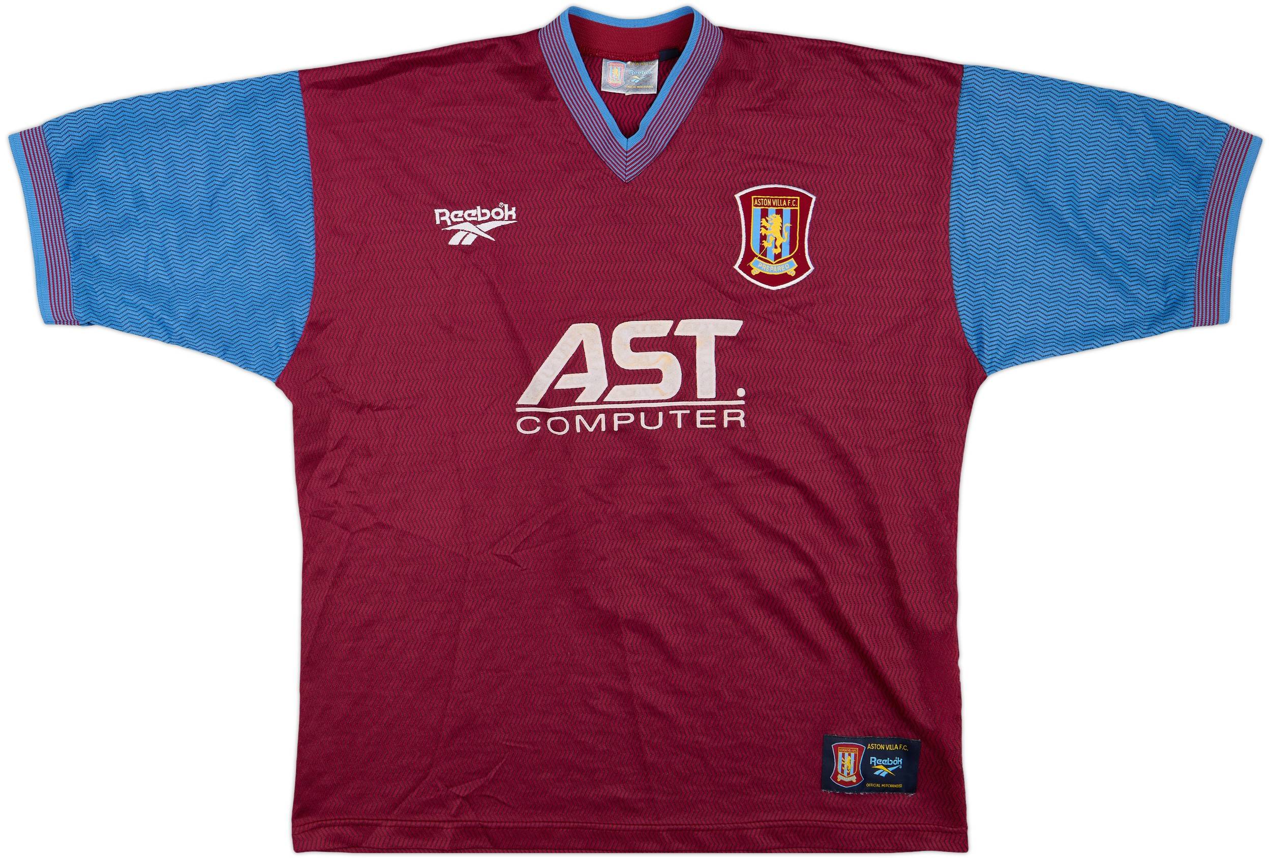 1997-98 Aston Villa Home Shirt Yorke #10 - 8/10 - (XXL)