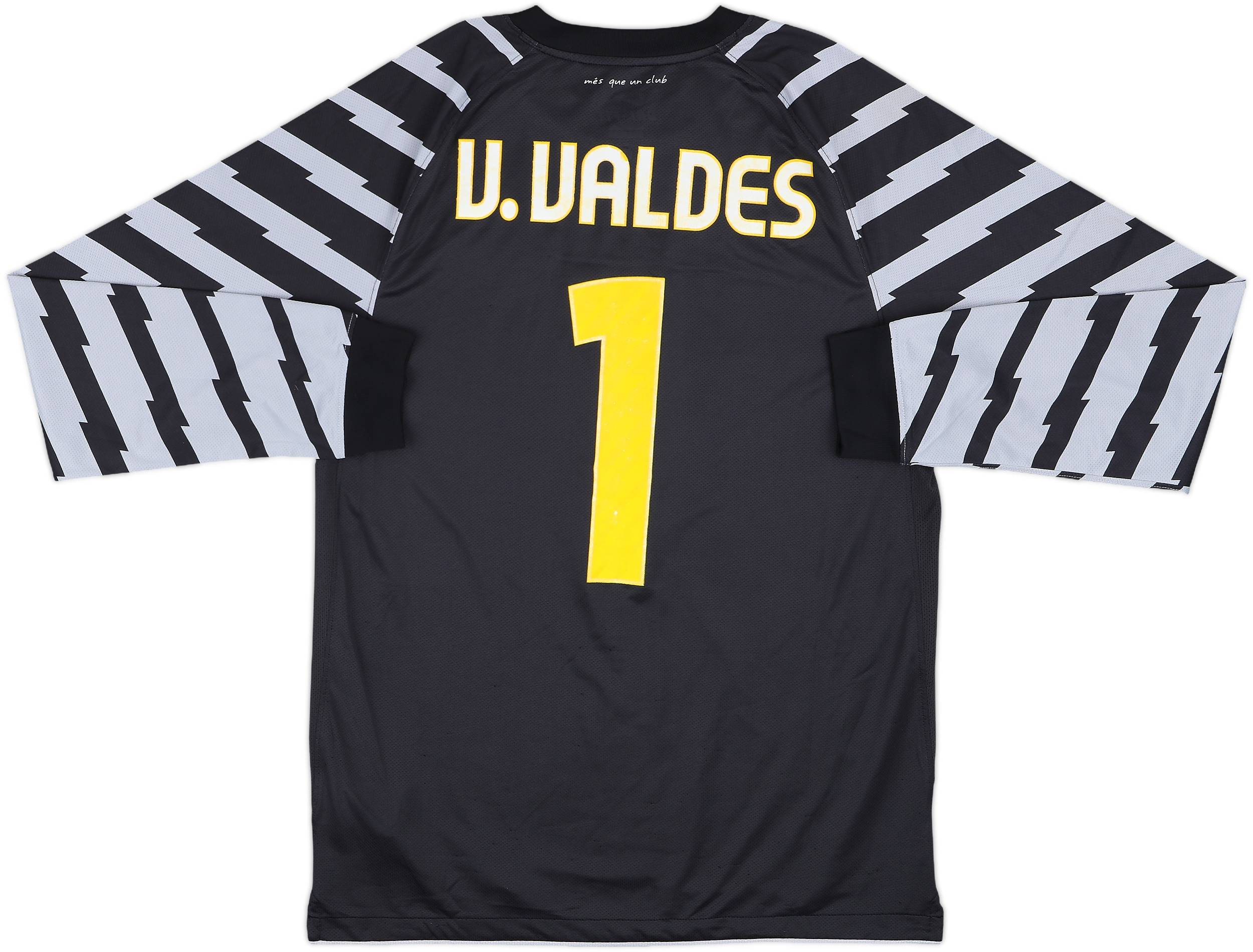 2010-11 Barcelona GK Shirt V.Valdes #1- 5/10 - (M)
