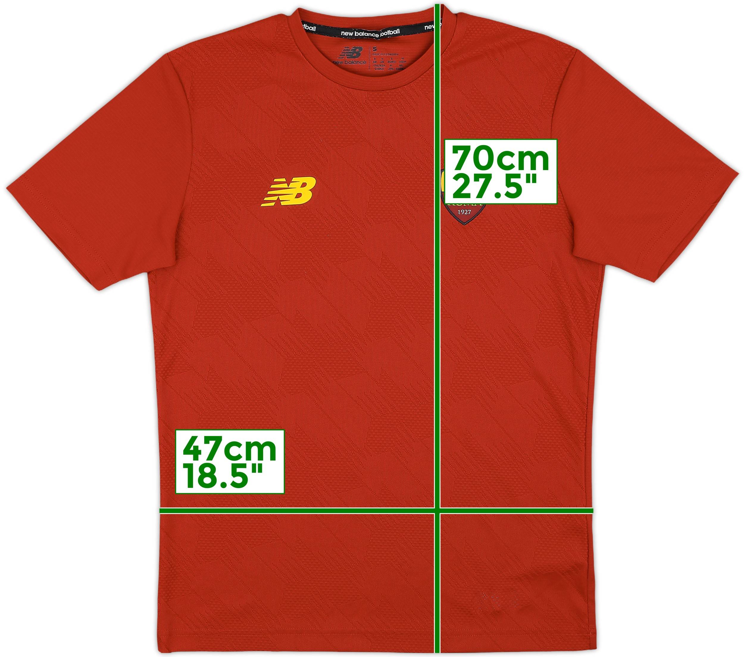 2022-23 Roma New Balance Training Shirt - 9/10 - (S)