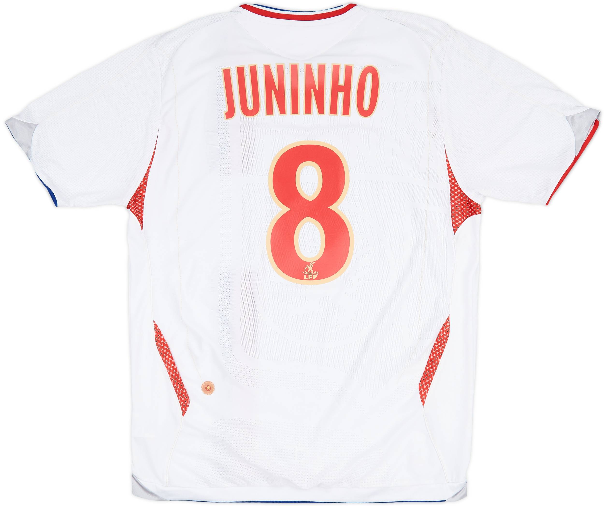2008-09 Lyon Home Shirt Juninho #8 - 6/10 - (M)