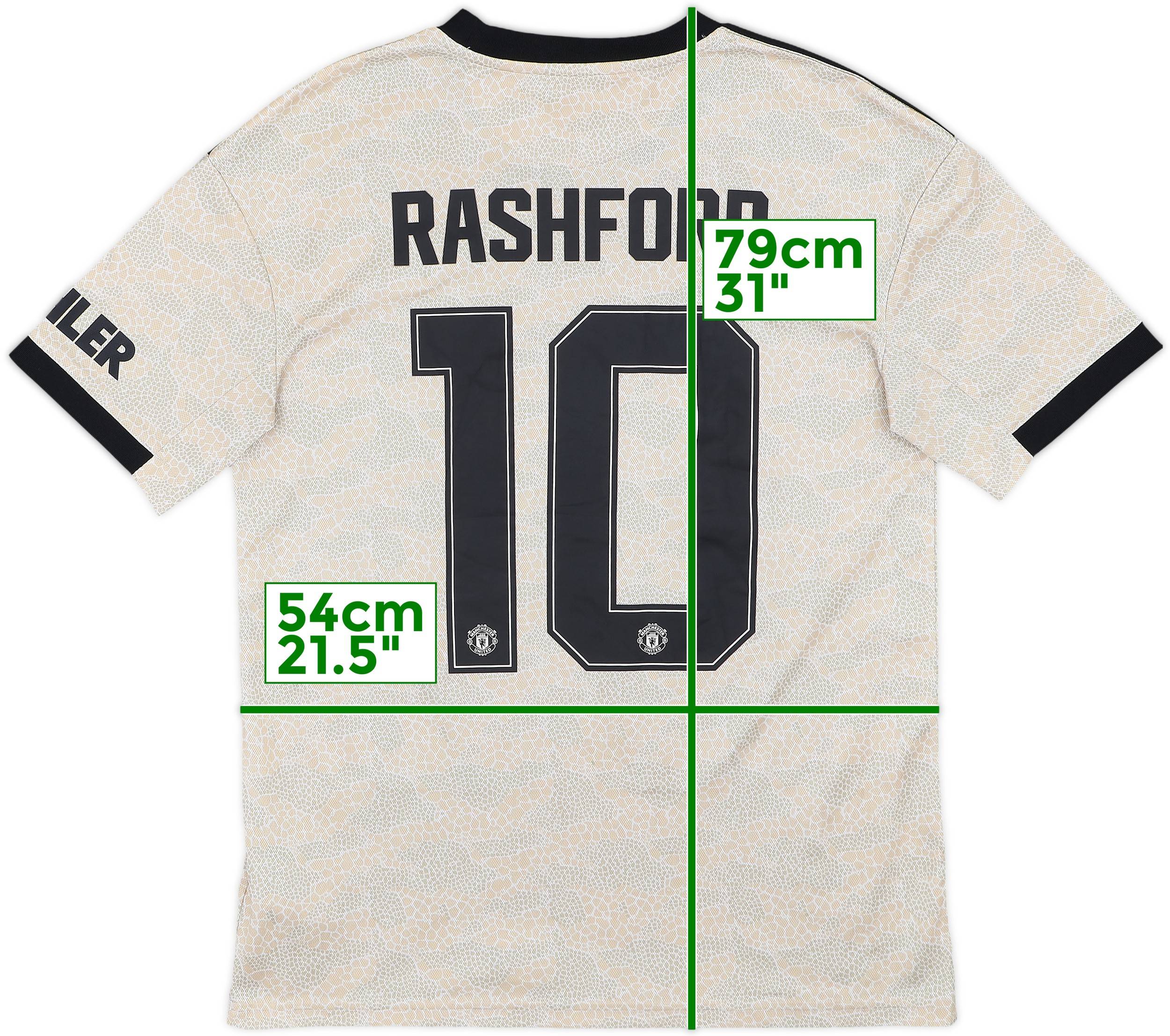 19-20 Manchester United RASHFORD 10番　 M 2019-20 Manchester United Player Issue Authentic Away Shirt