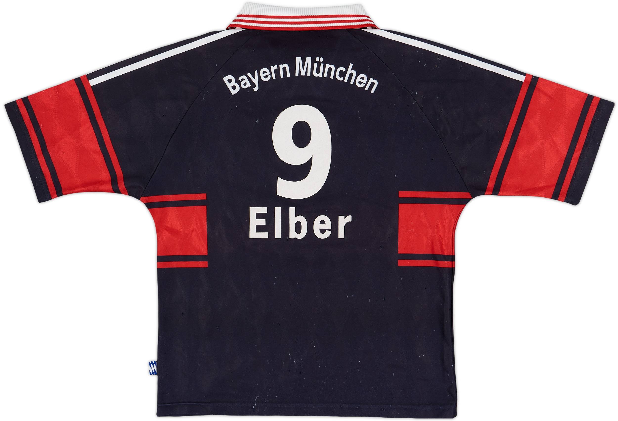1997-99 Bayern Munich Home Shirt Elber #9 - 6/10 - (XL.Boys)