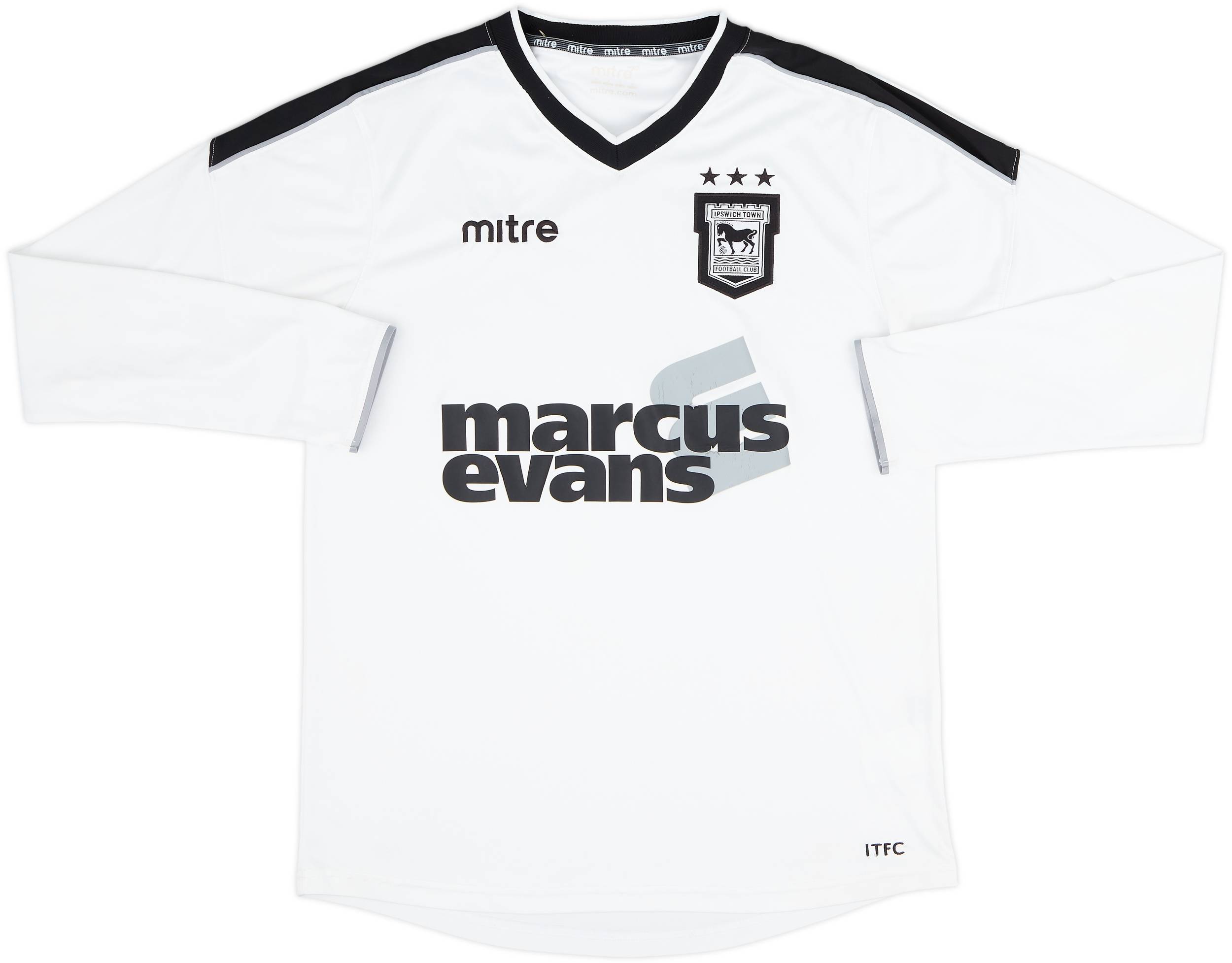 2012-13 Ipswich Away L/S Shirt - 8/10 - (M)