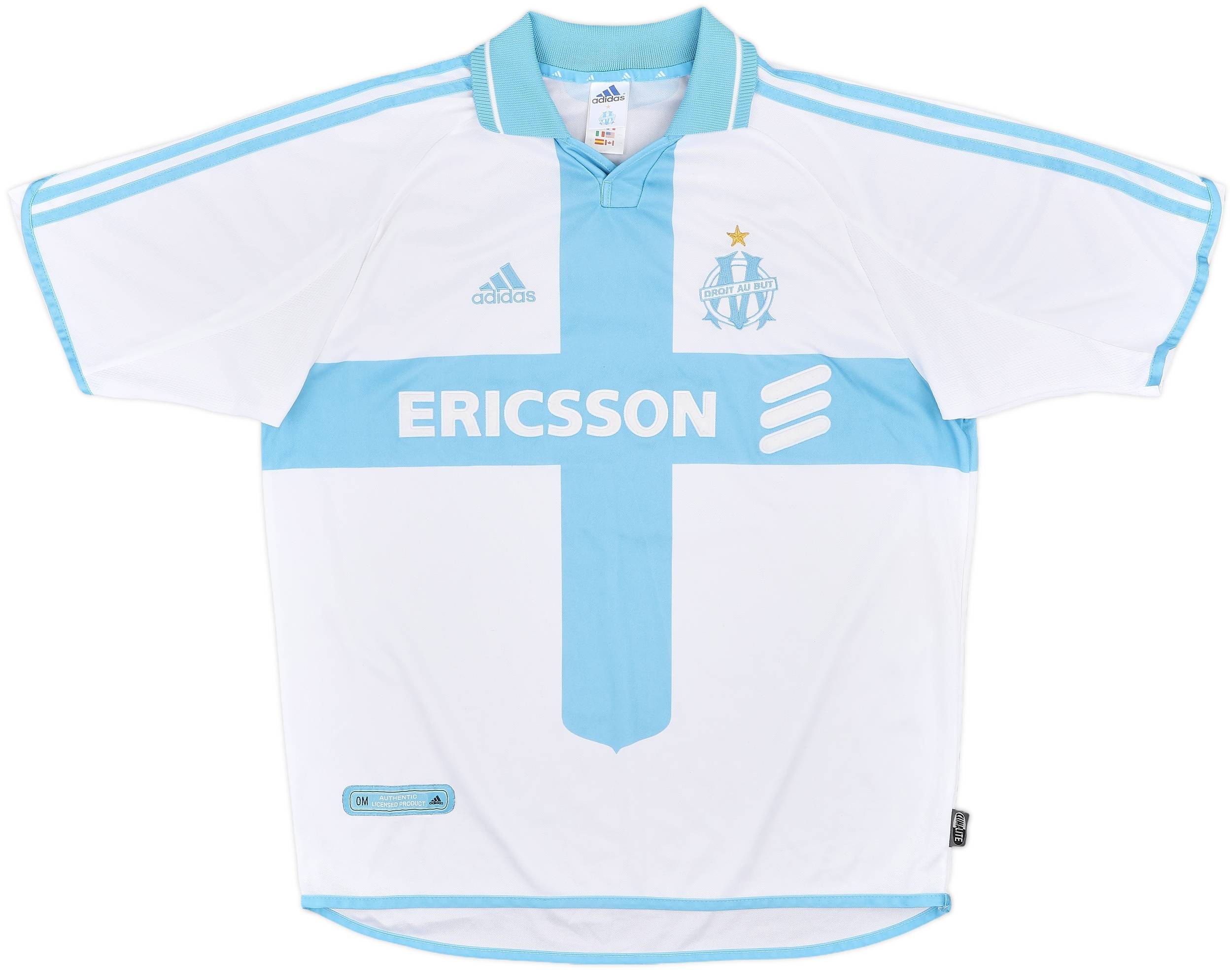 2000-01 Olympique Marseille Home Shirt - 8/10 - (L)