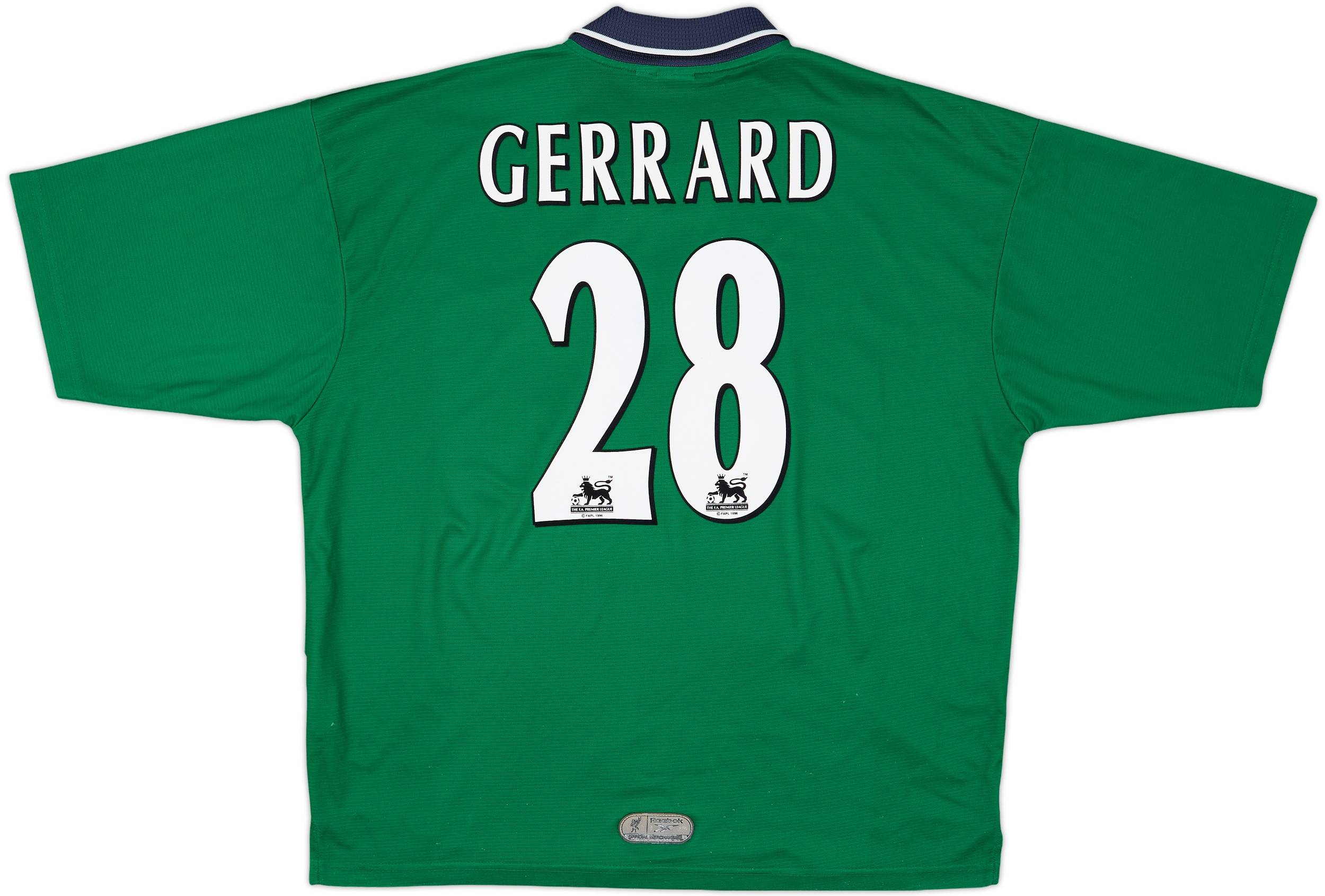 1999-00 Liverpool Away Shirt Gerrard #28 - 7/10 - (XL)