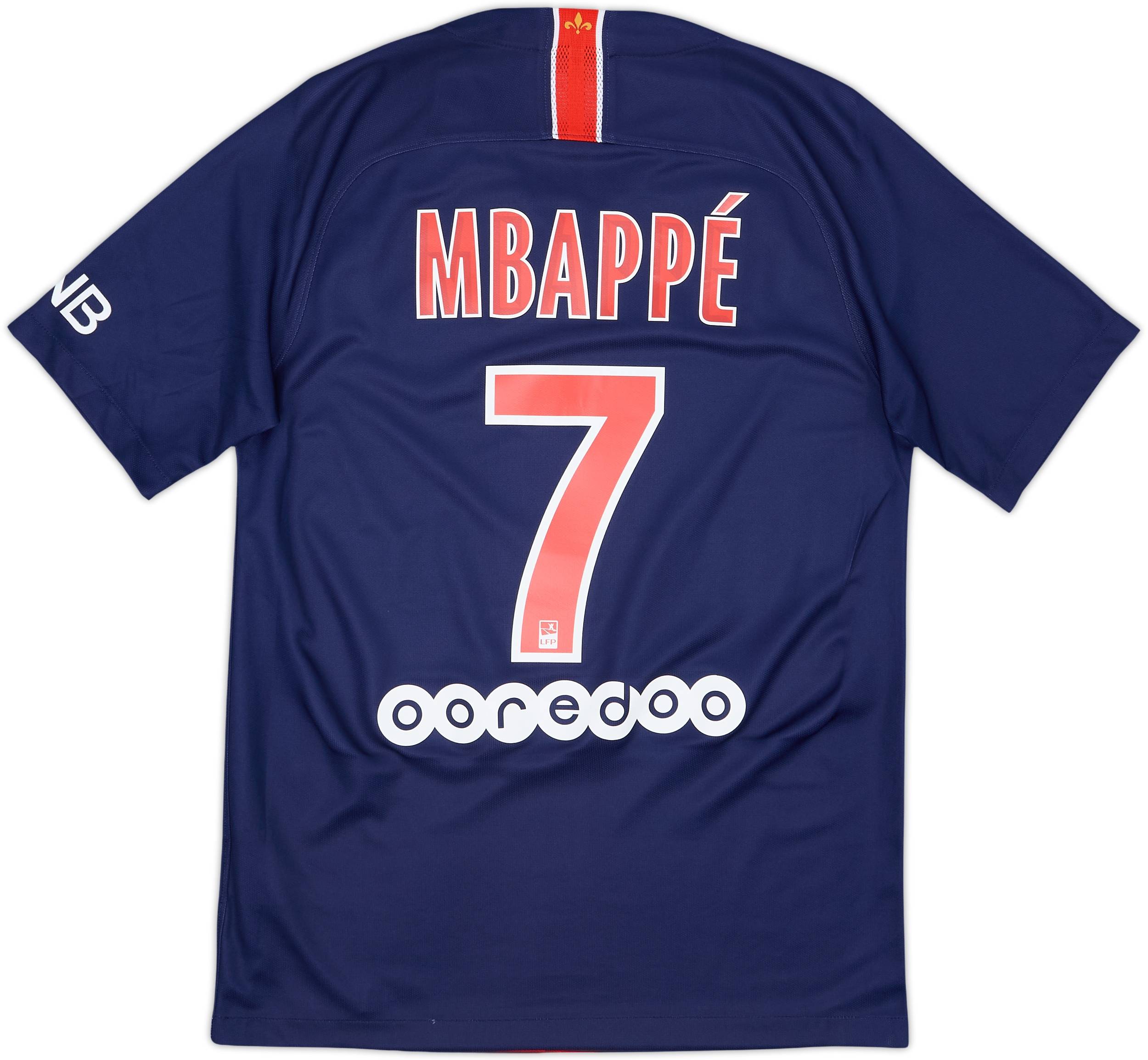 2018-19 Paris Saint-Germain Home Shirt Mbappe #7 - 6/10 - (S)