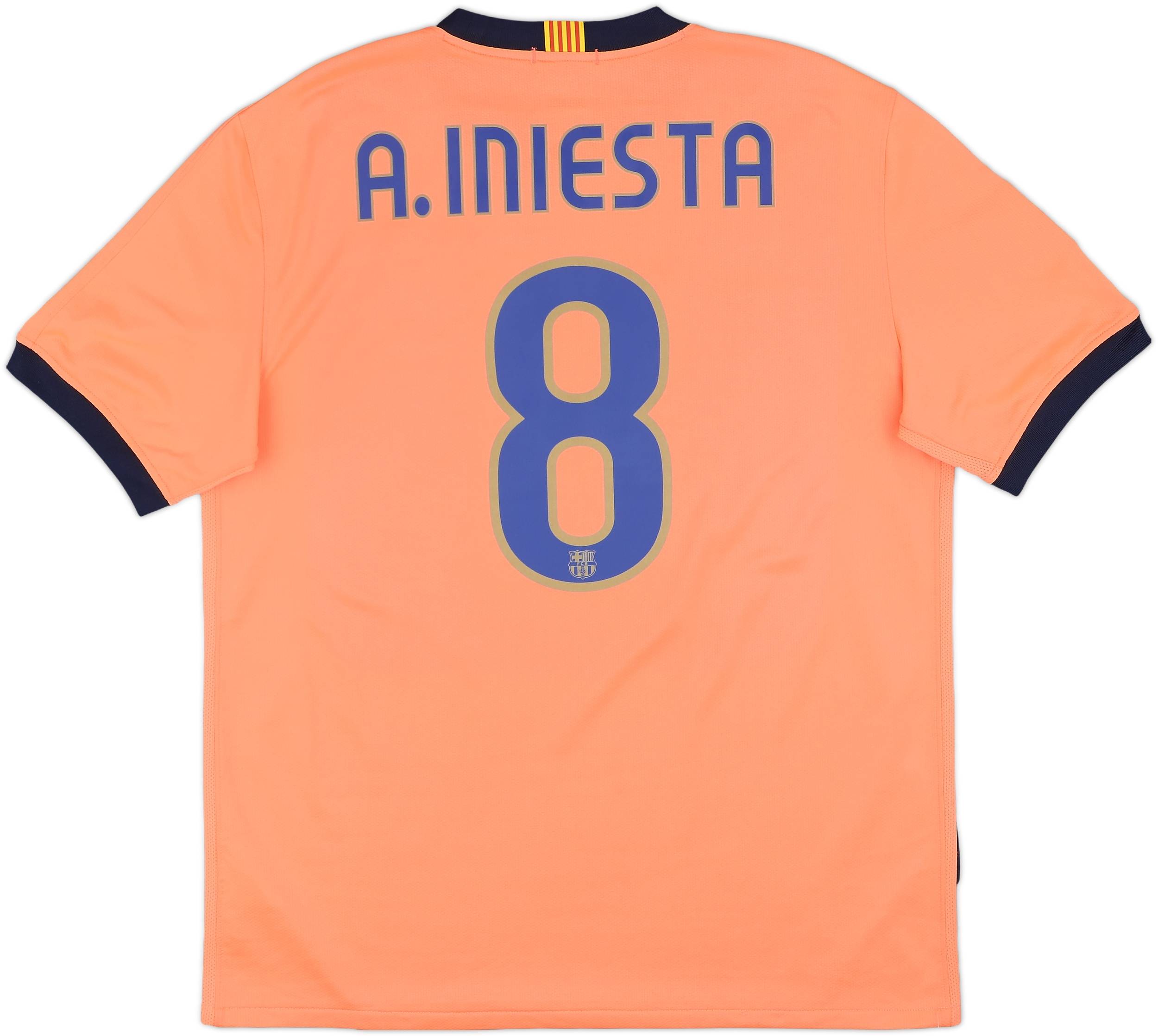 2009-10 Barcelona Away Shirt A.Iniesta #8 - 7/10 - (L)