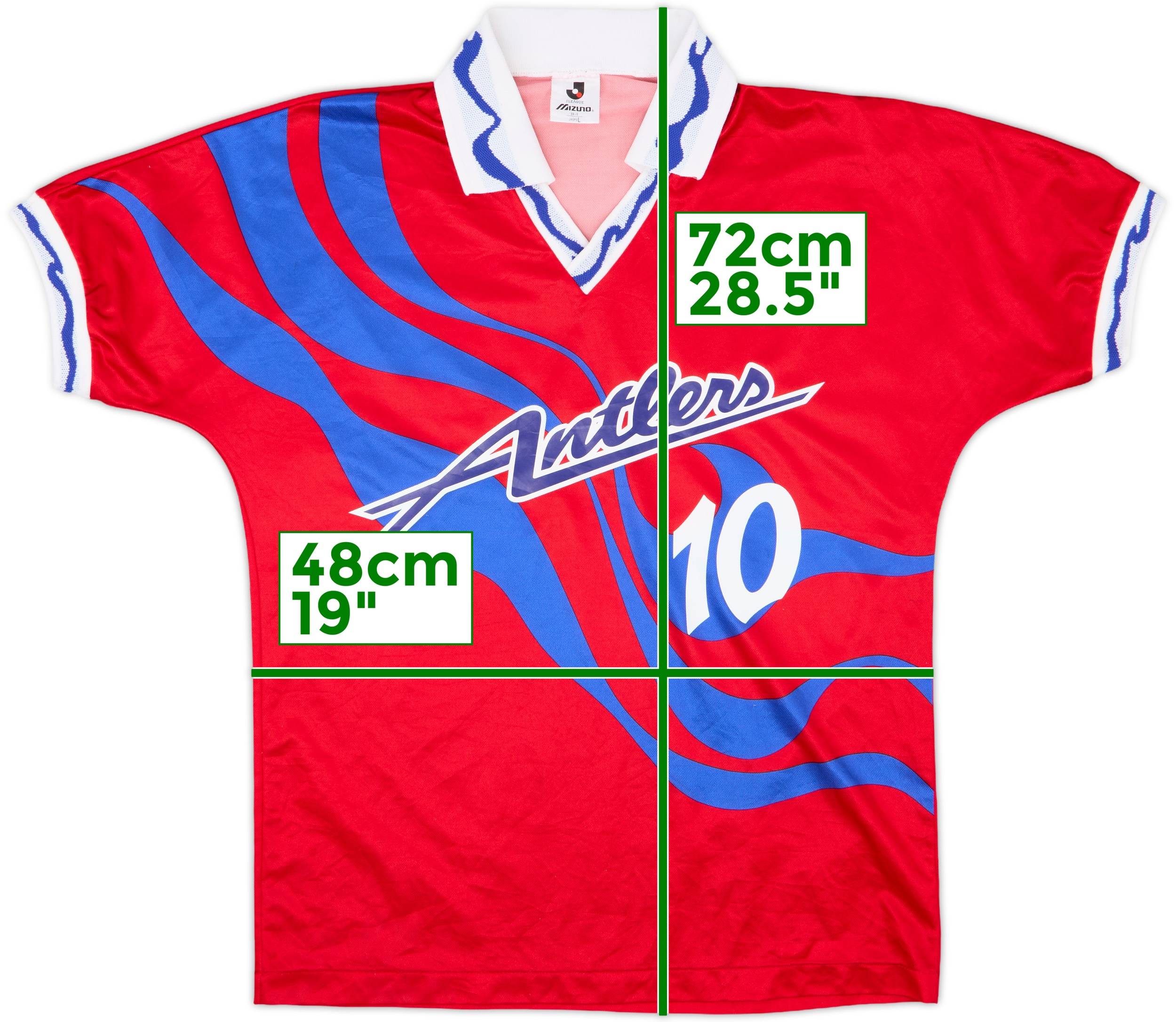 1993-94 Kashima Antlers Home Shirt #10 - 8/10 - (M/L)