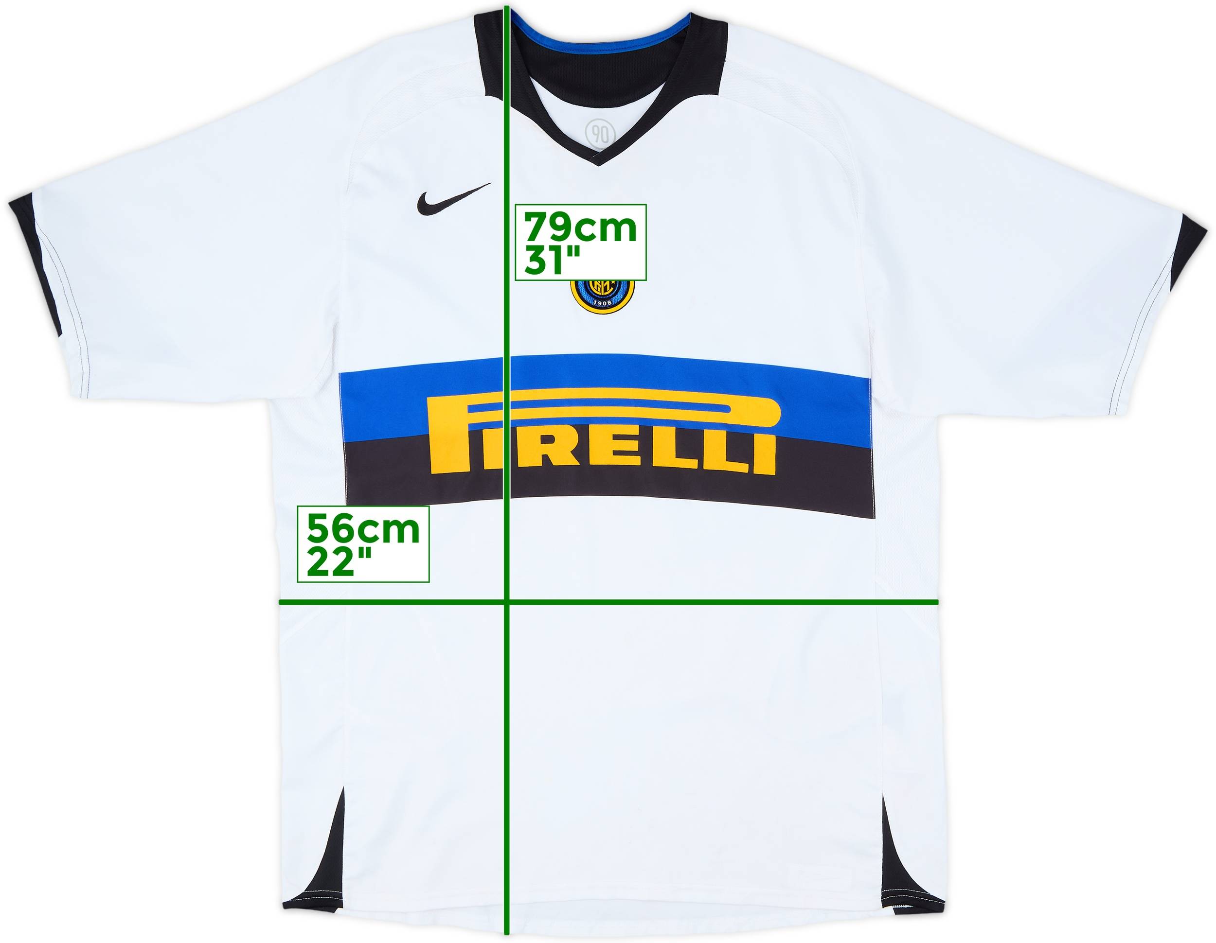 ウェア 05-06s NIKE INTER MILAN AWAY GAME SHIRTS 2005-06 Inter Milan Away Shirt - 6/10 - (L)