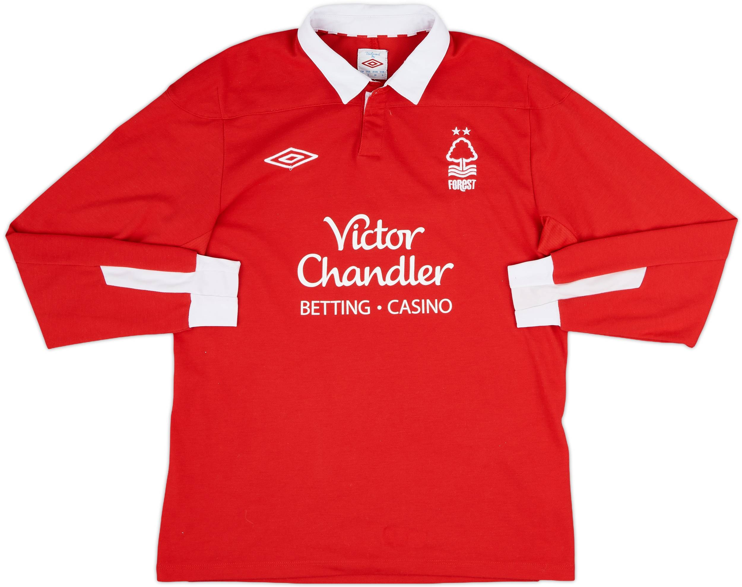 2011-12 Nottingham Forest Home L/S Shirt - 8/10 - (S)