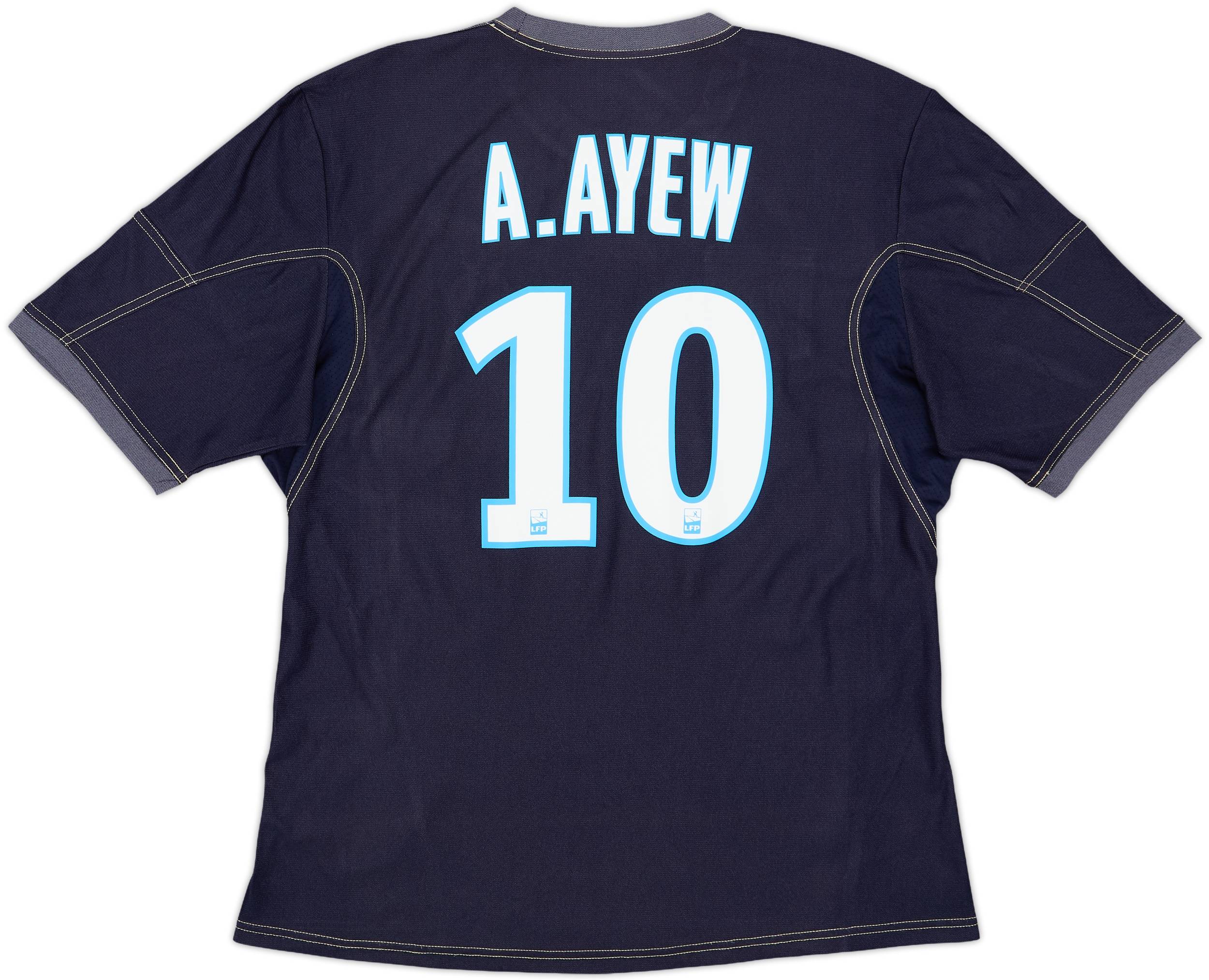 2013-14 Olympique Marseille Away Shirt A.Ayew #10 - 6/10 - (L)