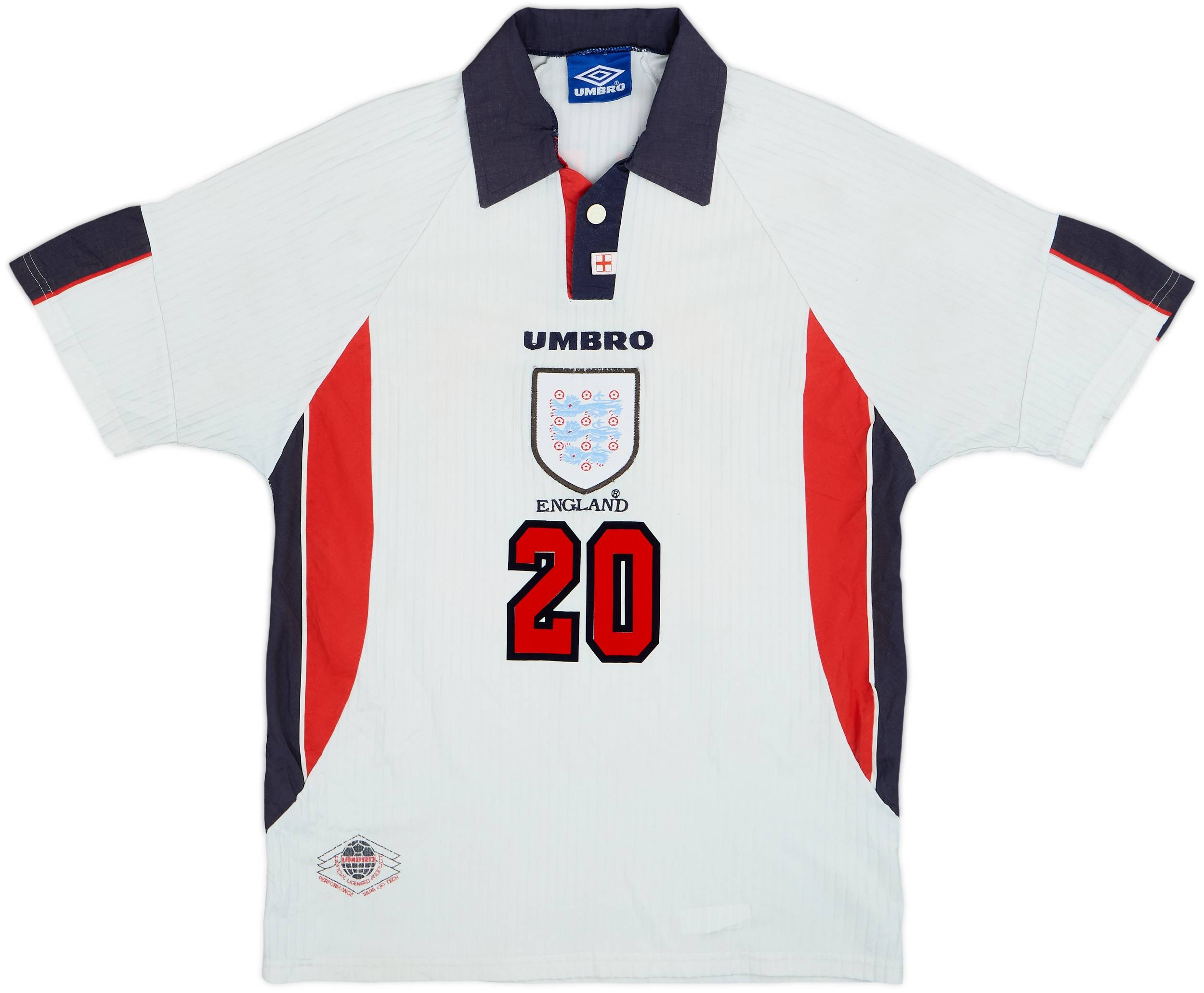 1997-99 England Home Shirt Owen #20 - 5/10 - (M)