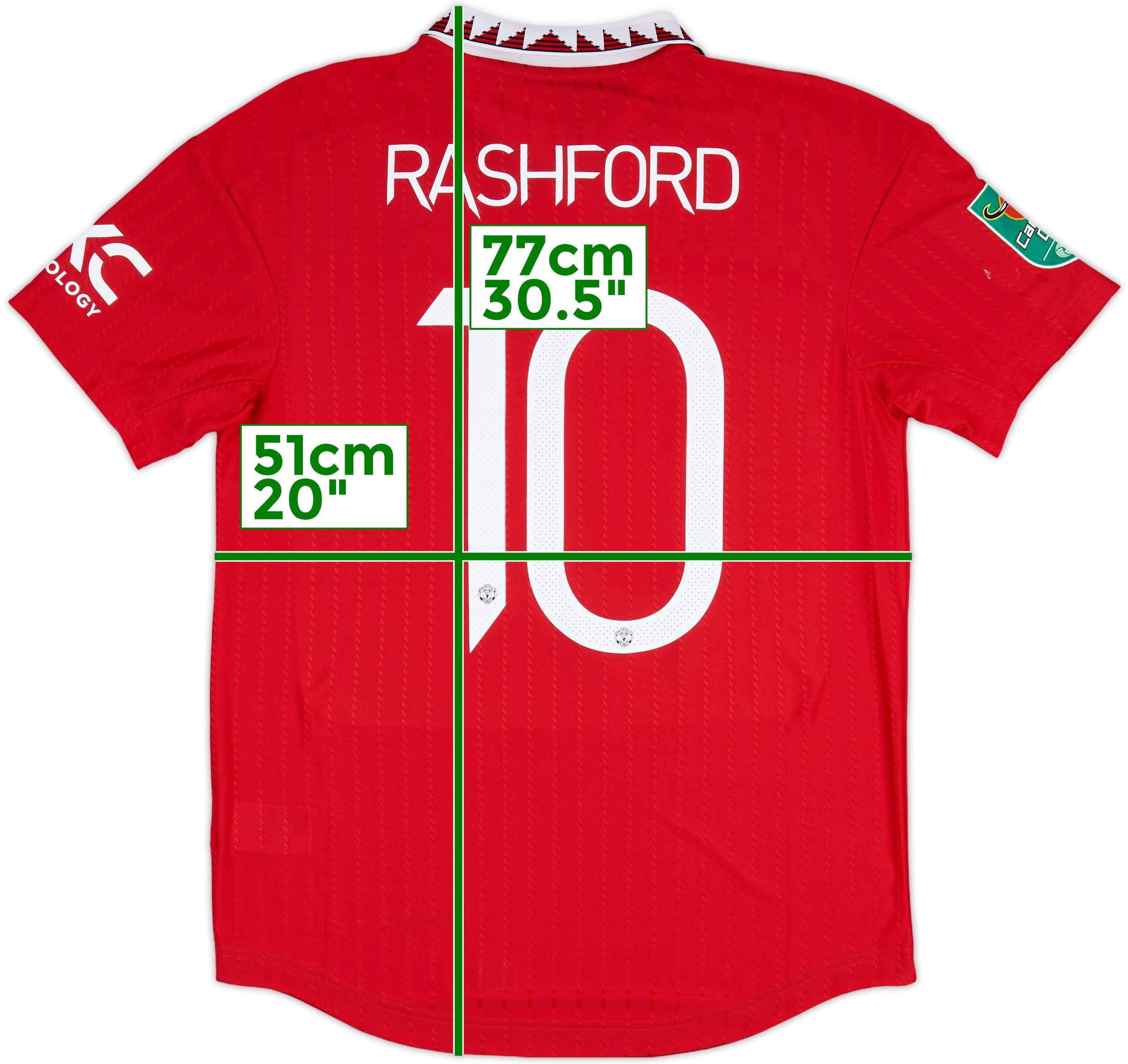 2022-23 Manchester United Authentic Home Shirt Rashford #10