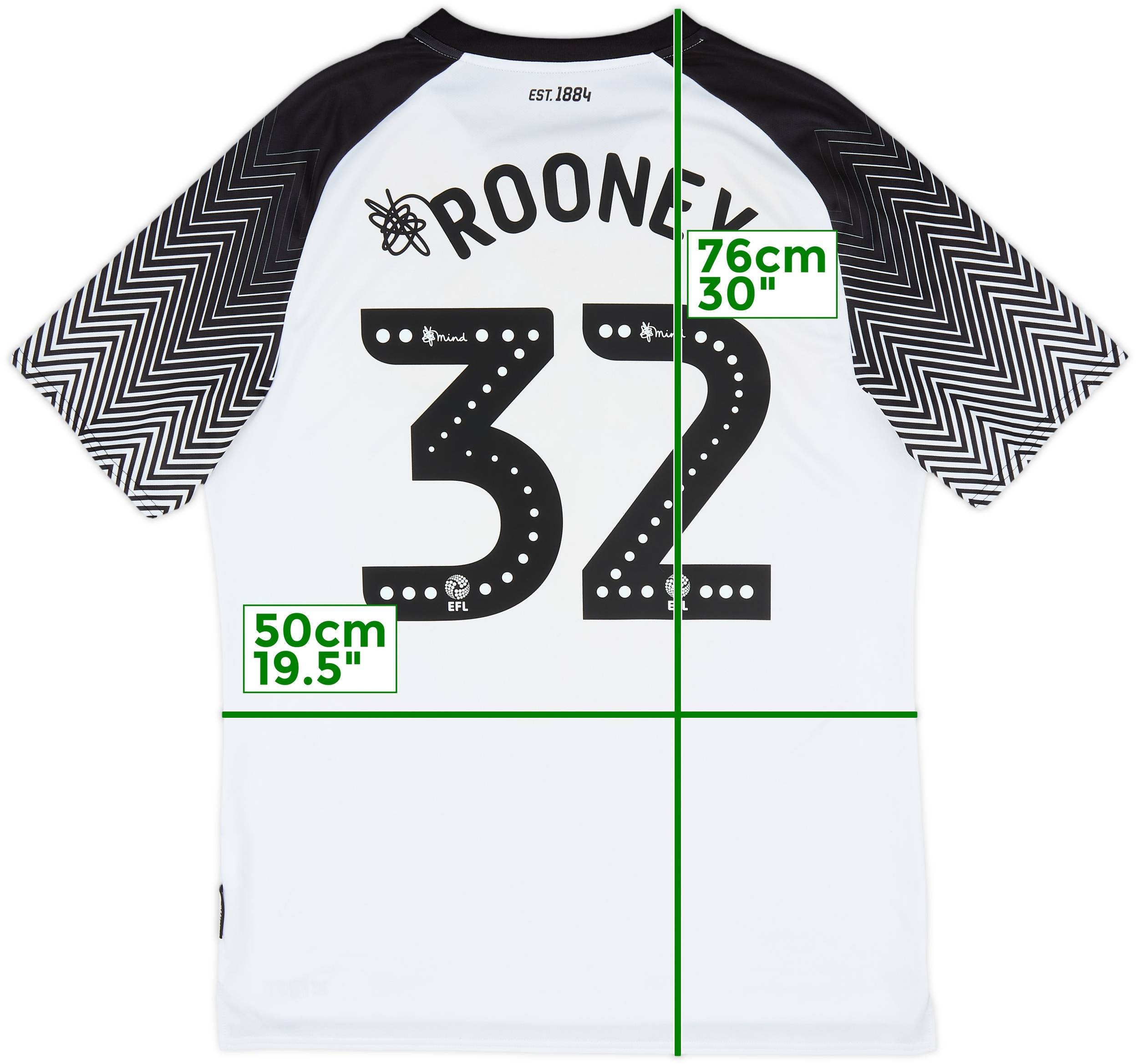 ウェア UMBRO DERBY COUNTY Rooney 2019-20 Derby County Home Shirt Rooney #32 - 8/10 - (L)