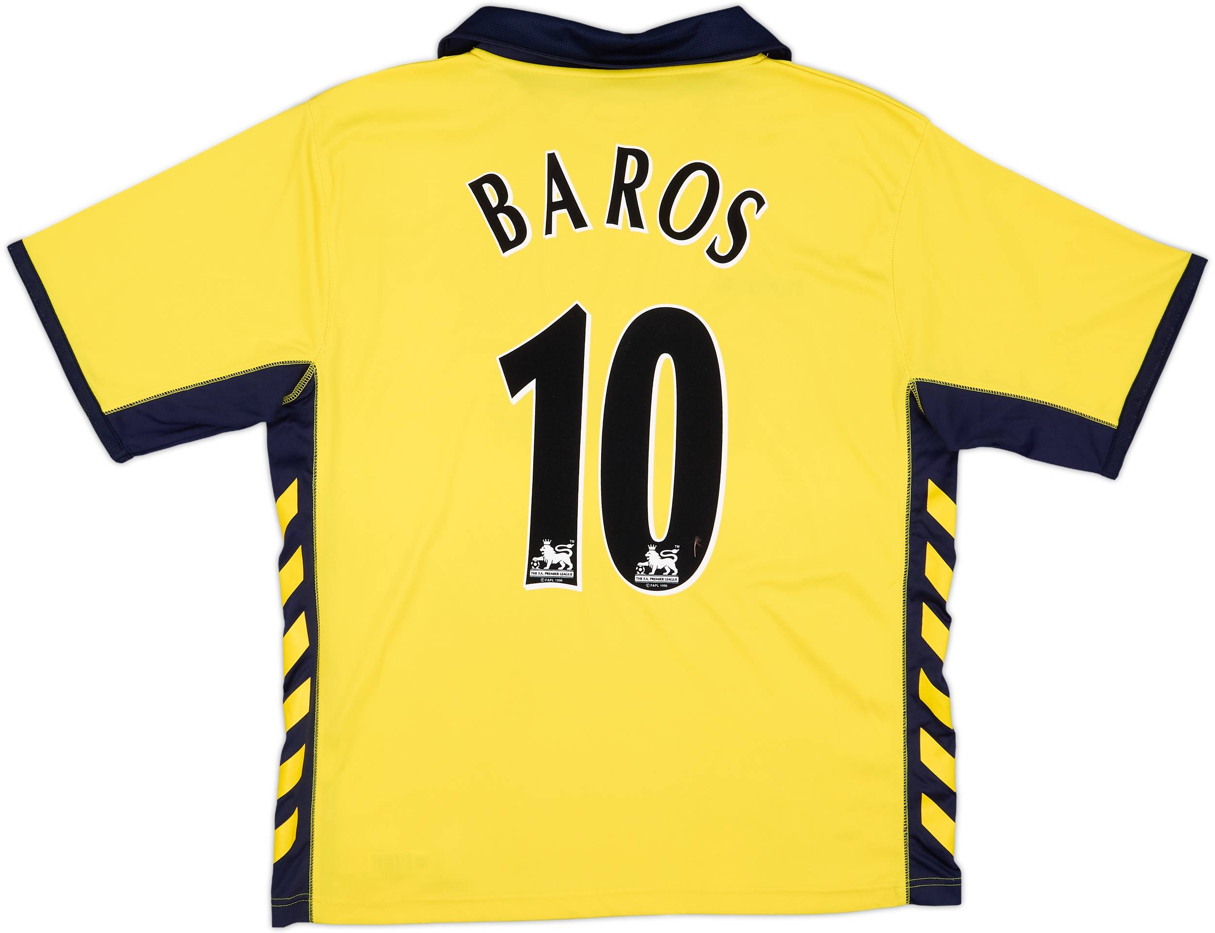 2005-06 Aston Villa Away Shirt Baros #10 - 8/10 - (XL)