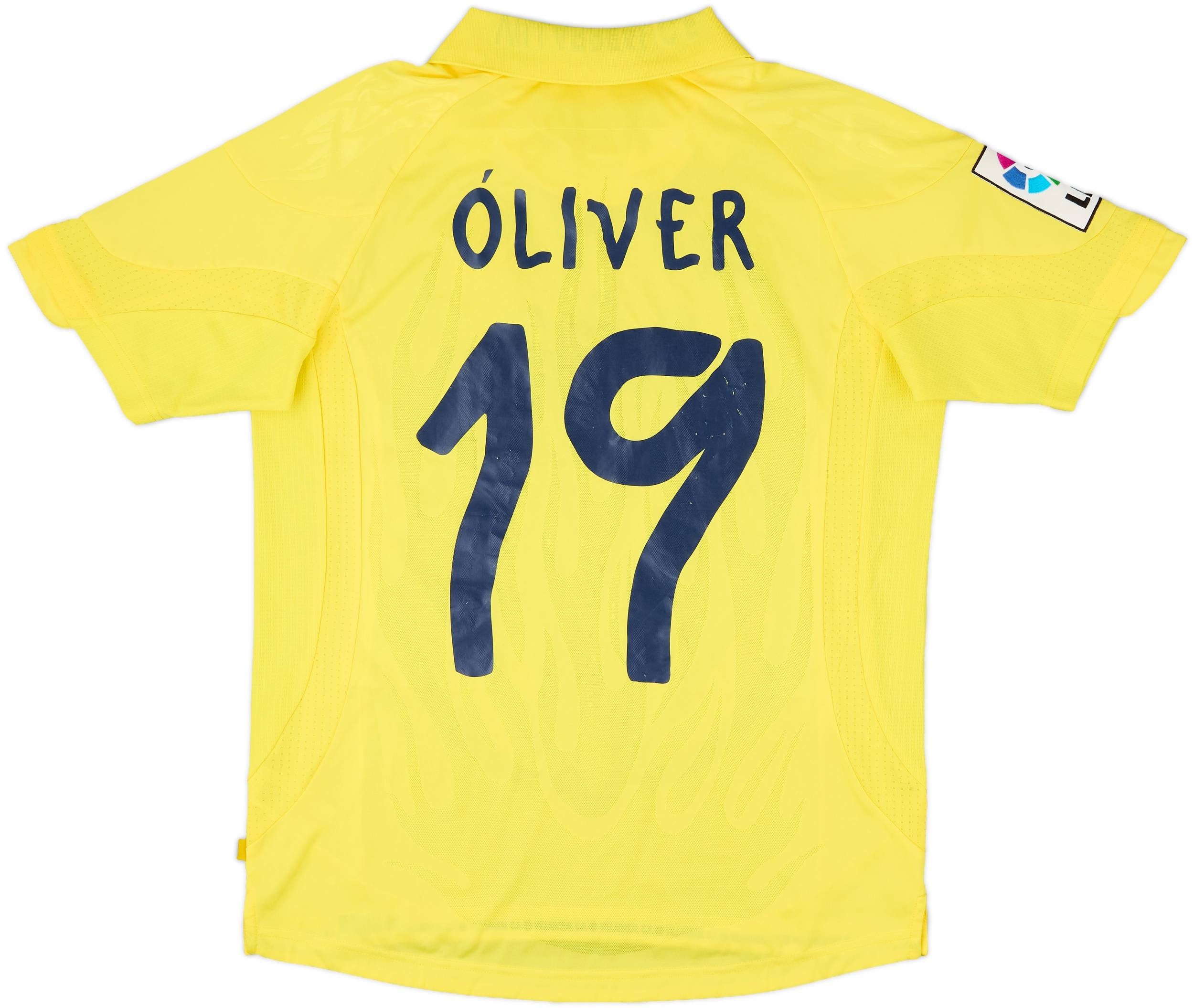 2013-14 Villarreal Home Shirt Oliver #19 - 6/10 - (L)