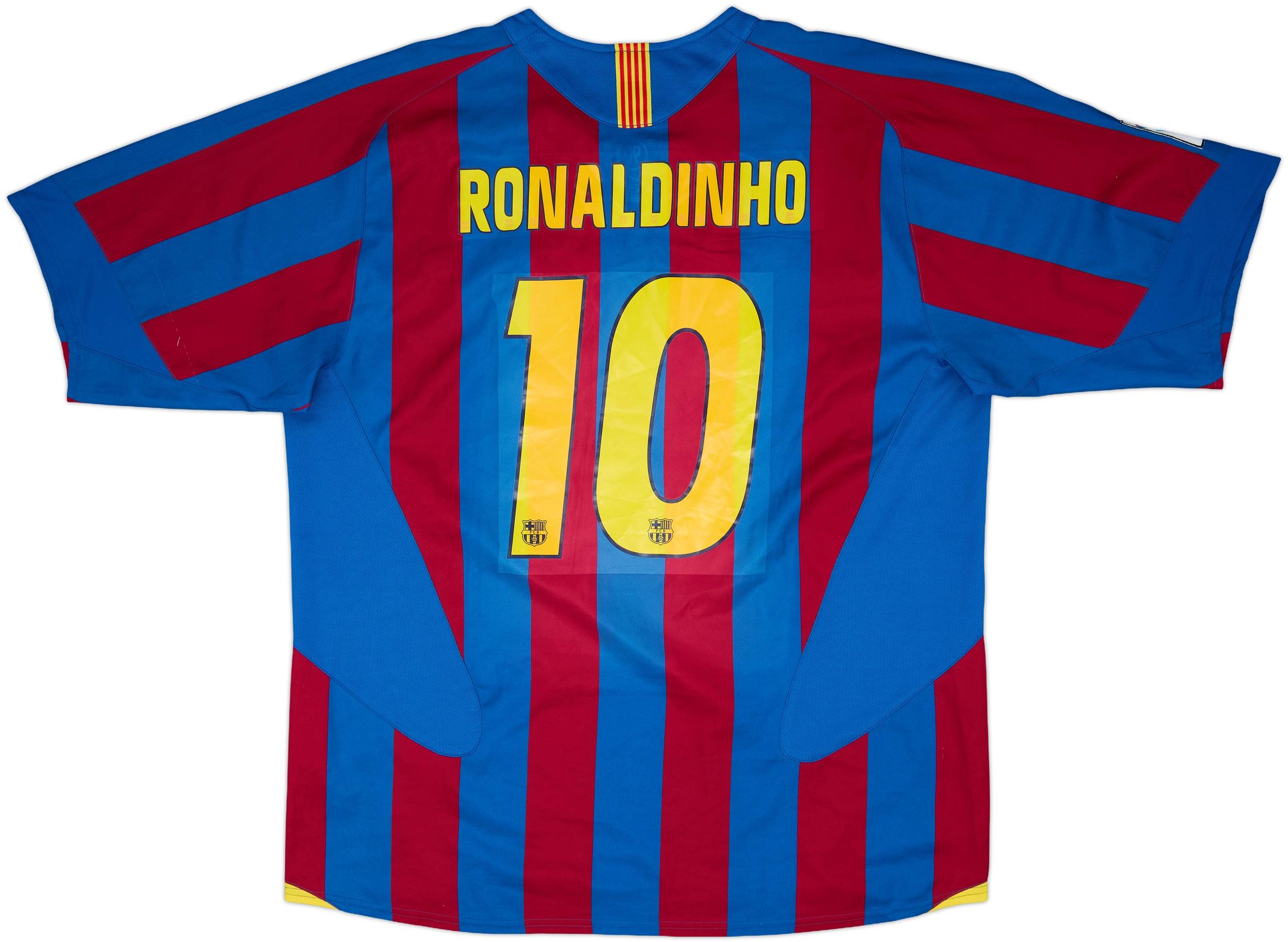 2005-06 Barcelona Home Shirt Ronaldinho #10 - 6/10 - (XL)