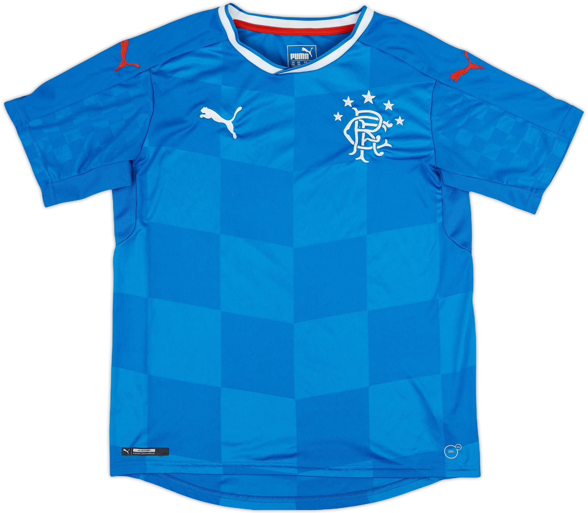 2016-18 Rangers Home Shirt - 8/10 - (XL.Boys)