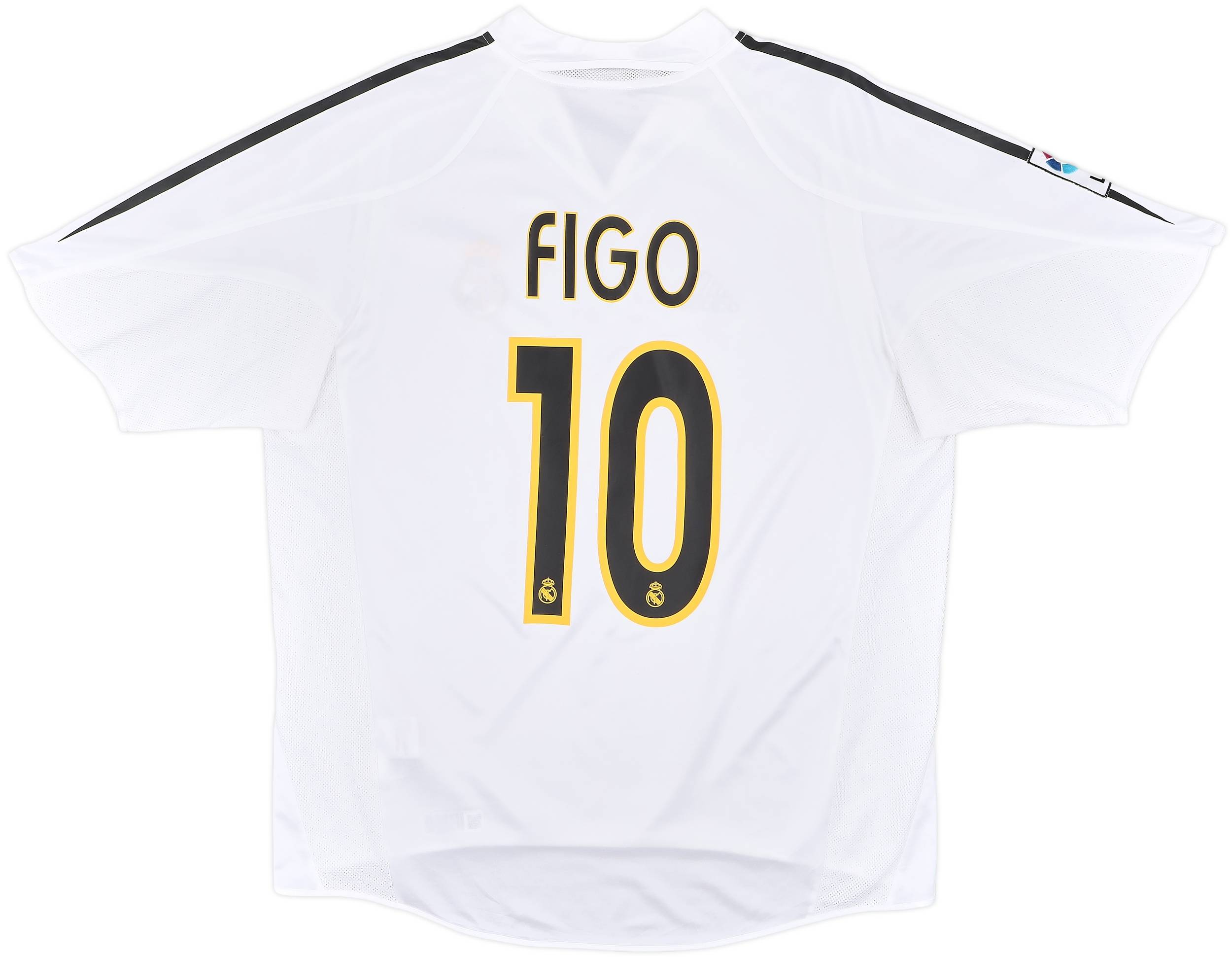 2004-05 Real Madrid Home Shirt Figo #10 - 7/10 - (L)